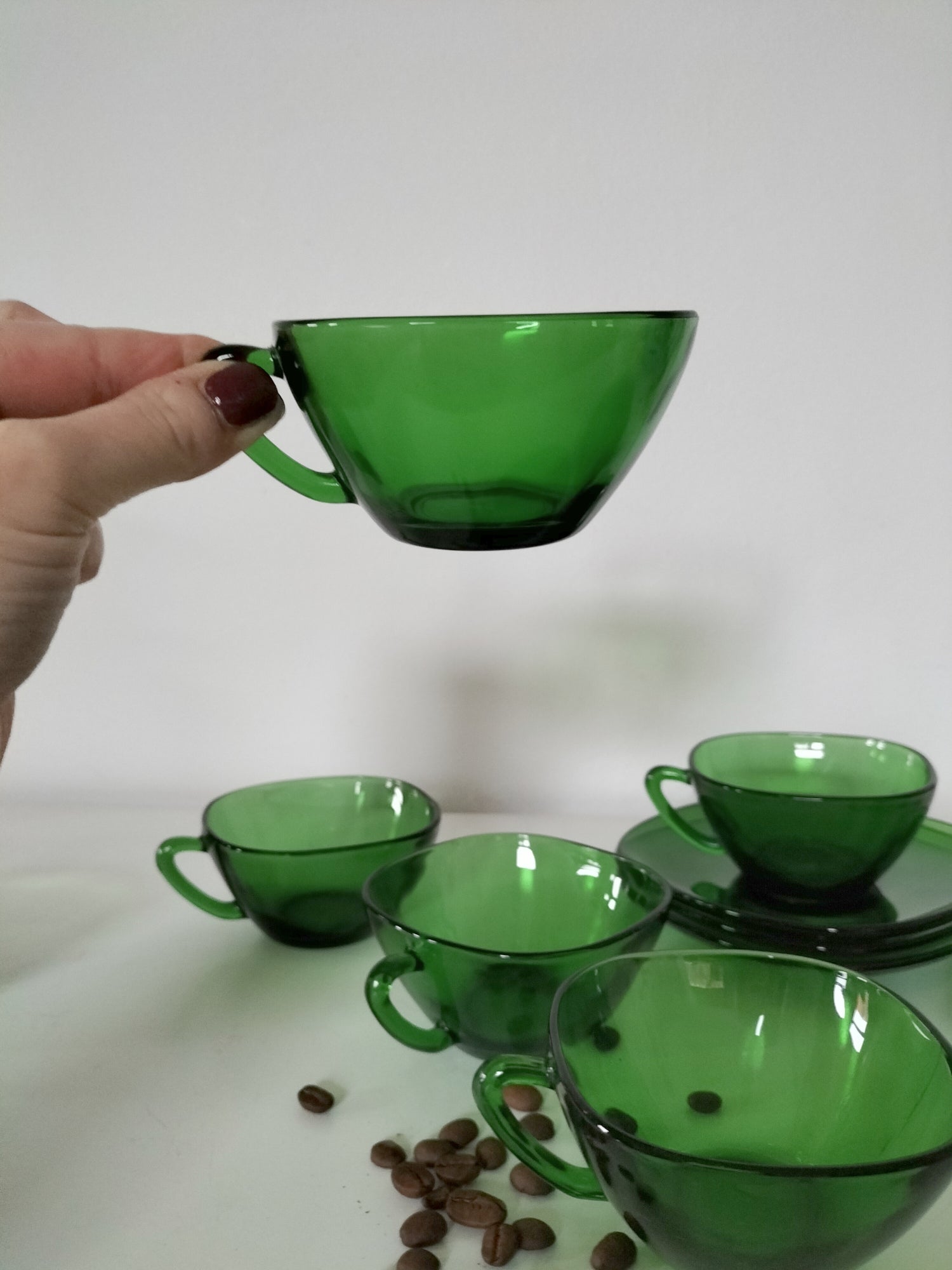 Duo de tasses à thé en verre