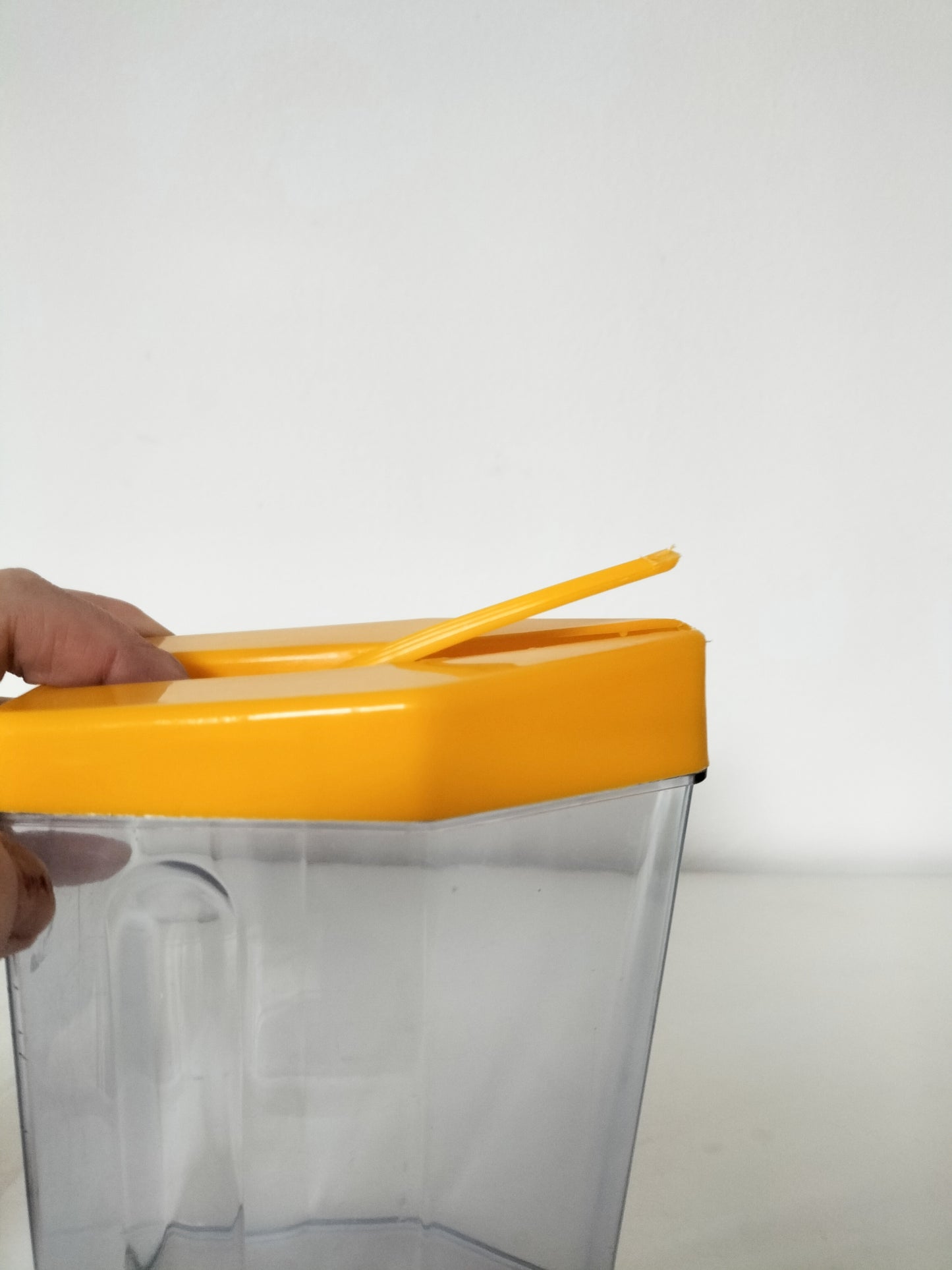 Ensemble de 2 boîtes de stockage en plastique couvercle verseur