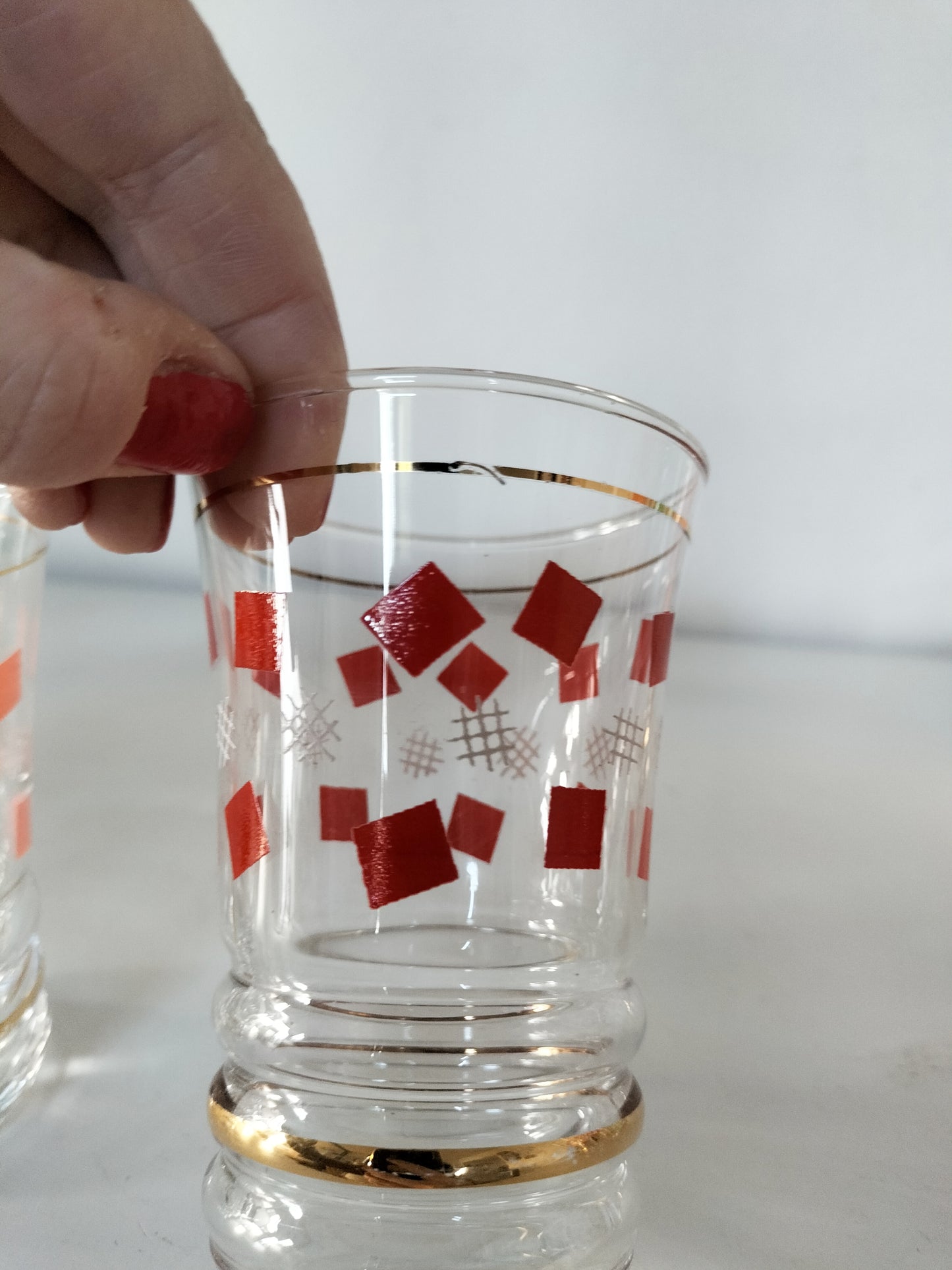 Ensemble de 6 petits verres de fête