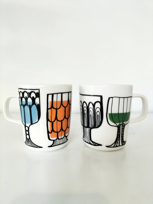 Ensemble de deux tasses Marimekko Oiva Kippis