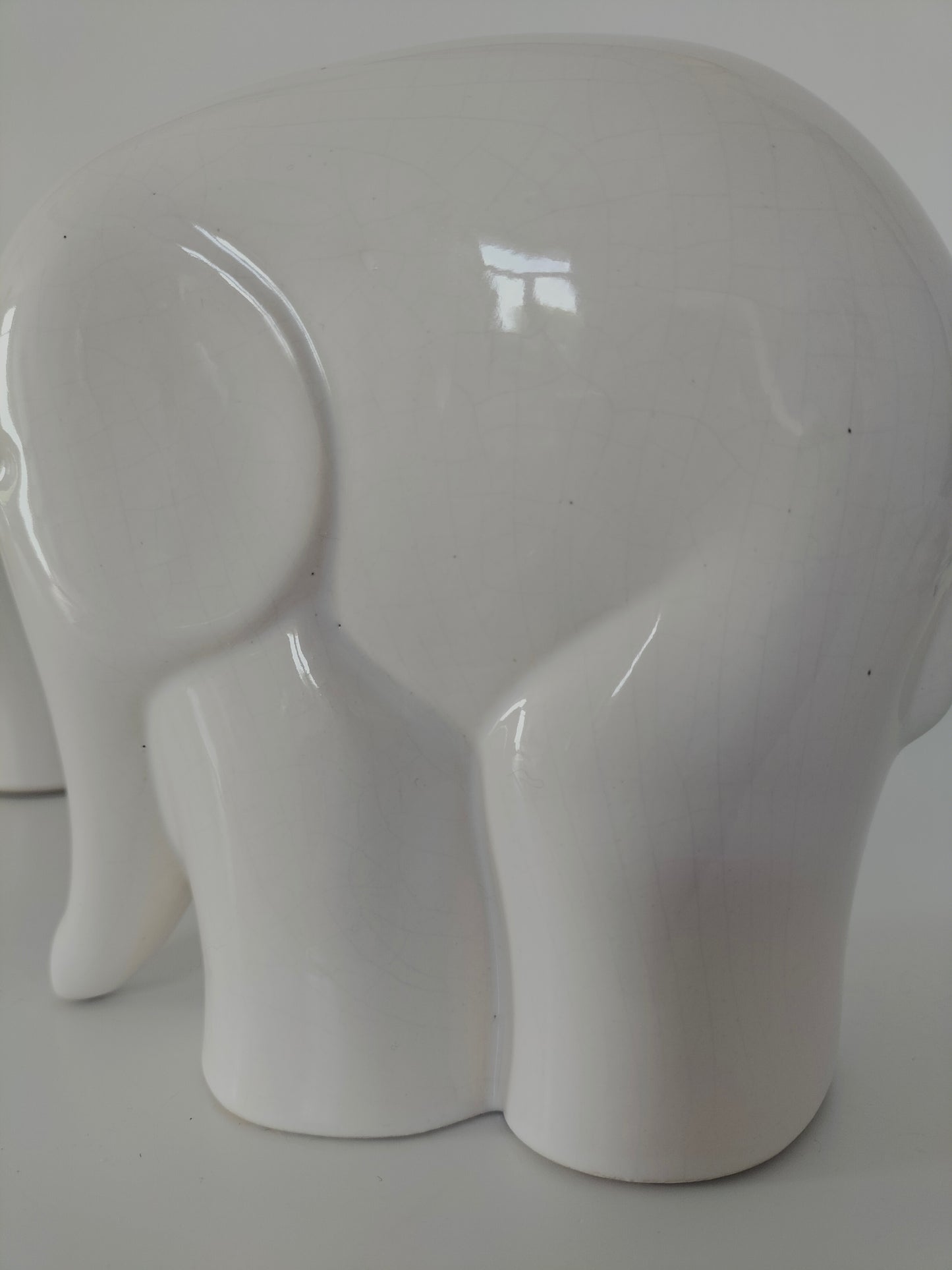 Trio d'éléphants en céramique