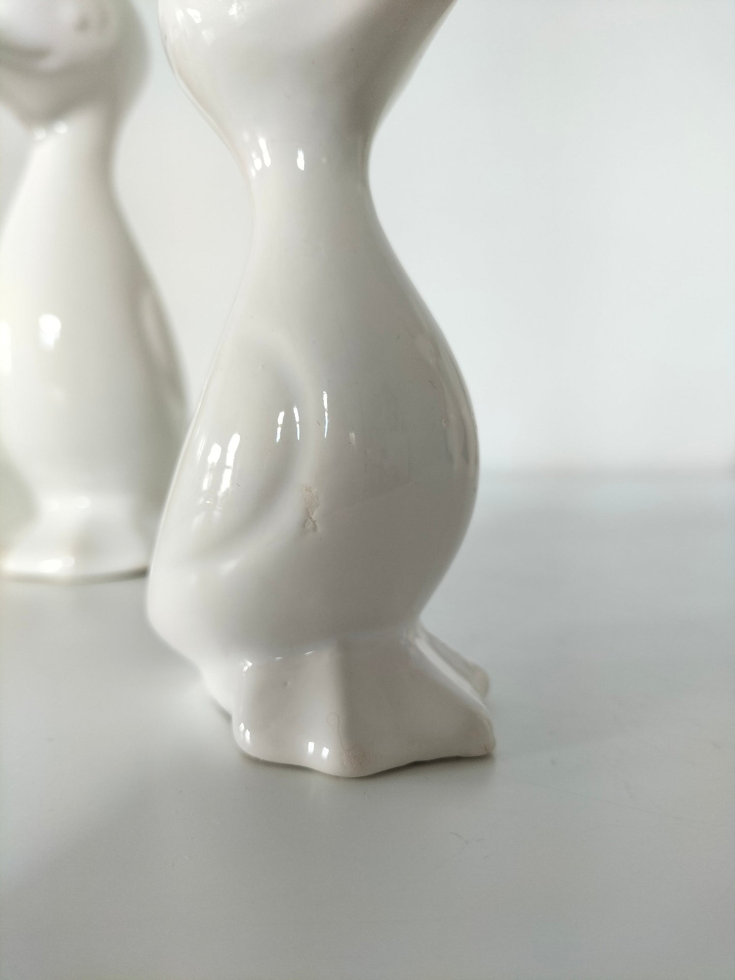 Trio de canards en céramique émaillée