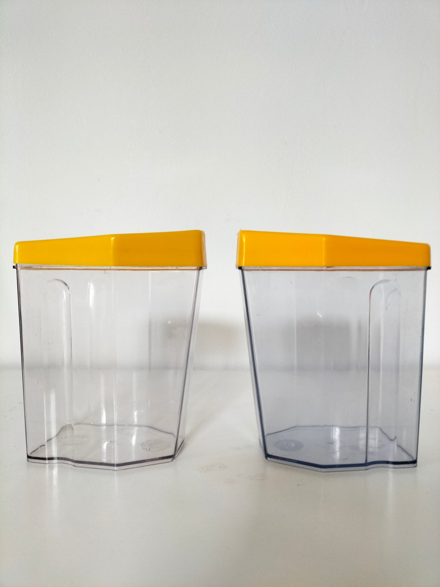 Ensemble de 2 boîtes de stockage en plastique couvercle verseur