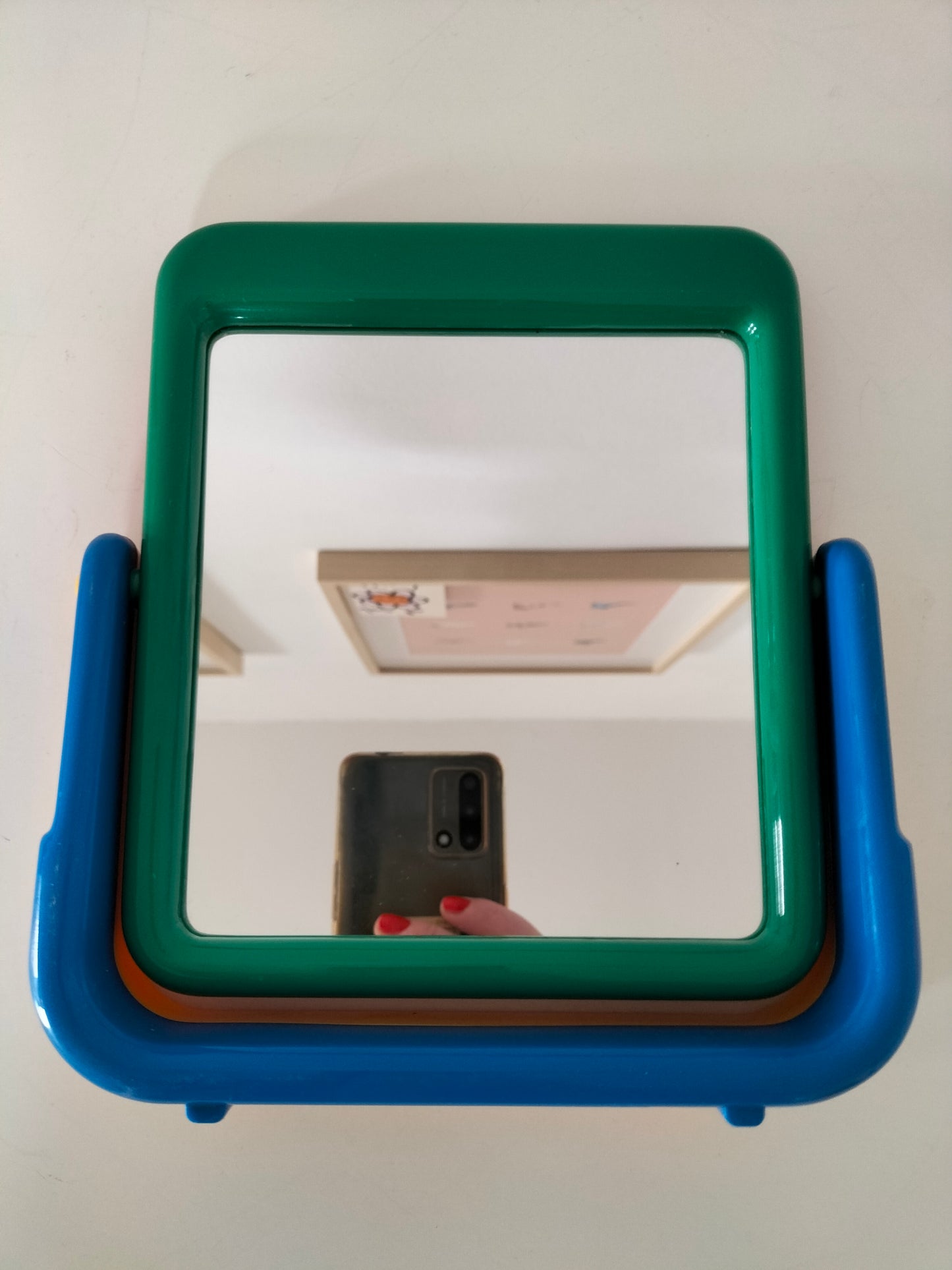 Miroir de table 80's (vert)