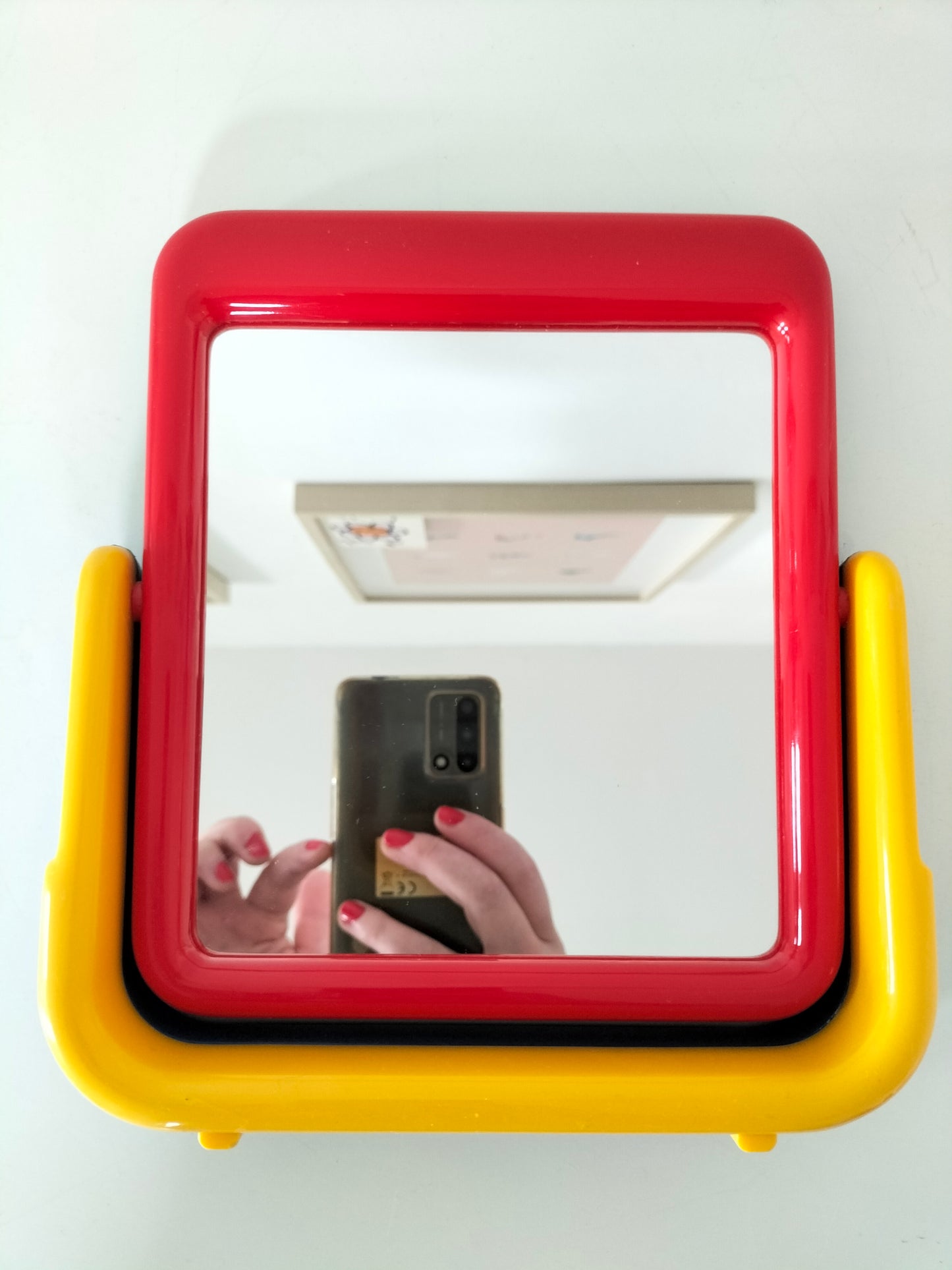 Miroir de table 80's (rouge)