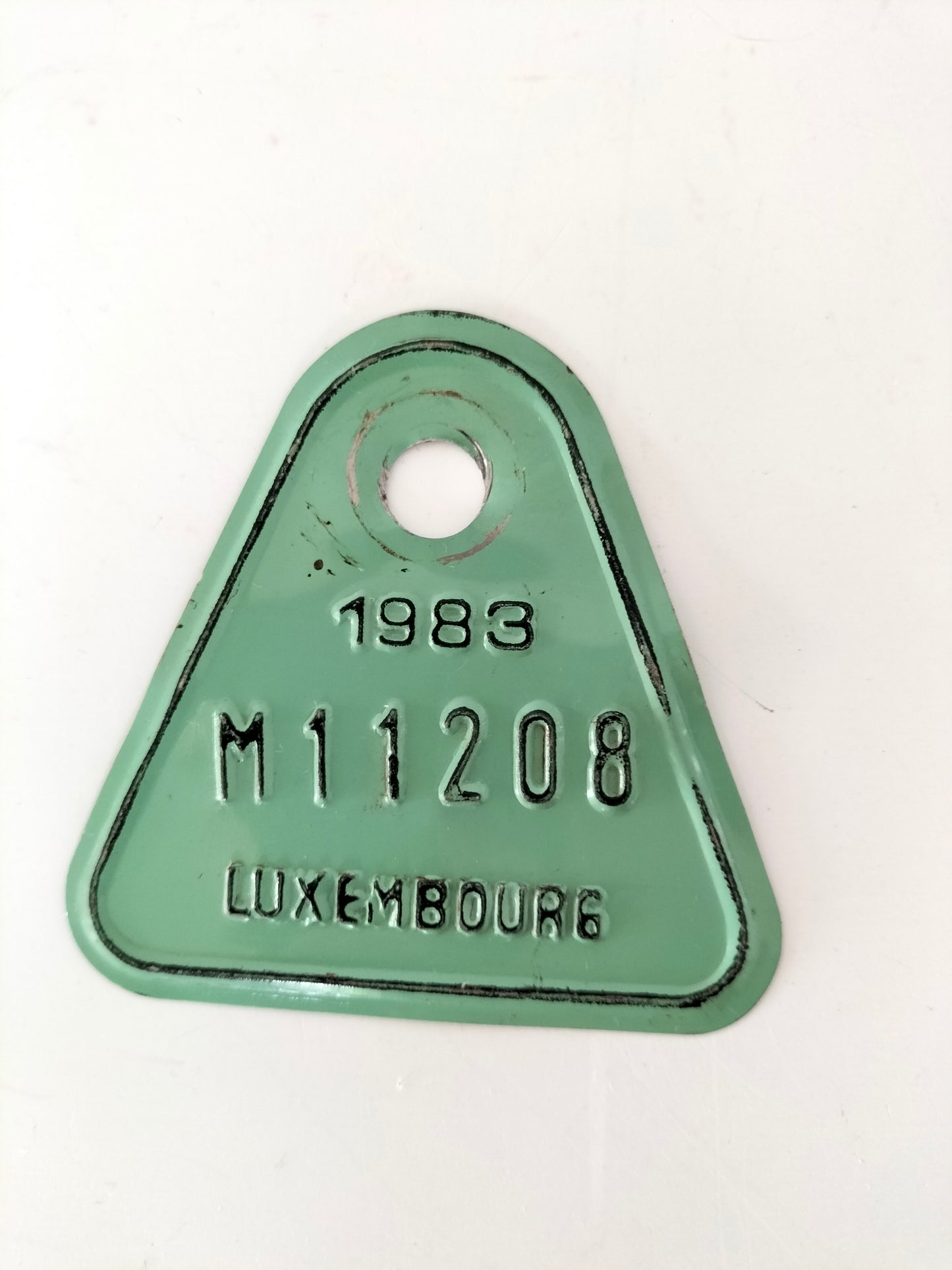 Ancienne plaque de vélo belge au choix