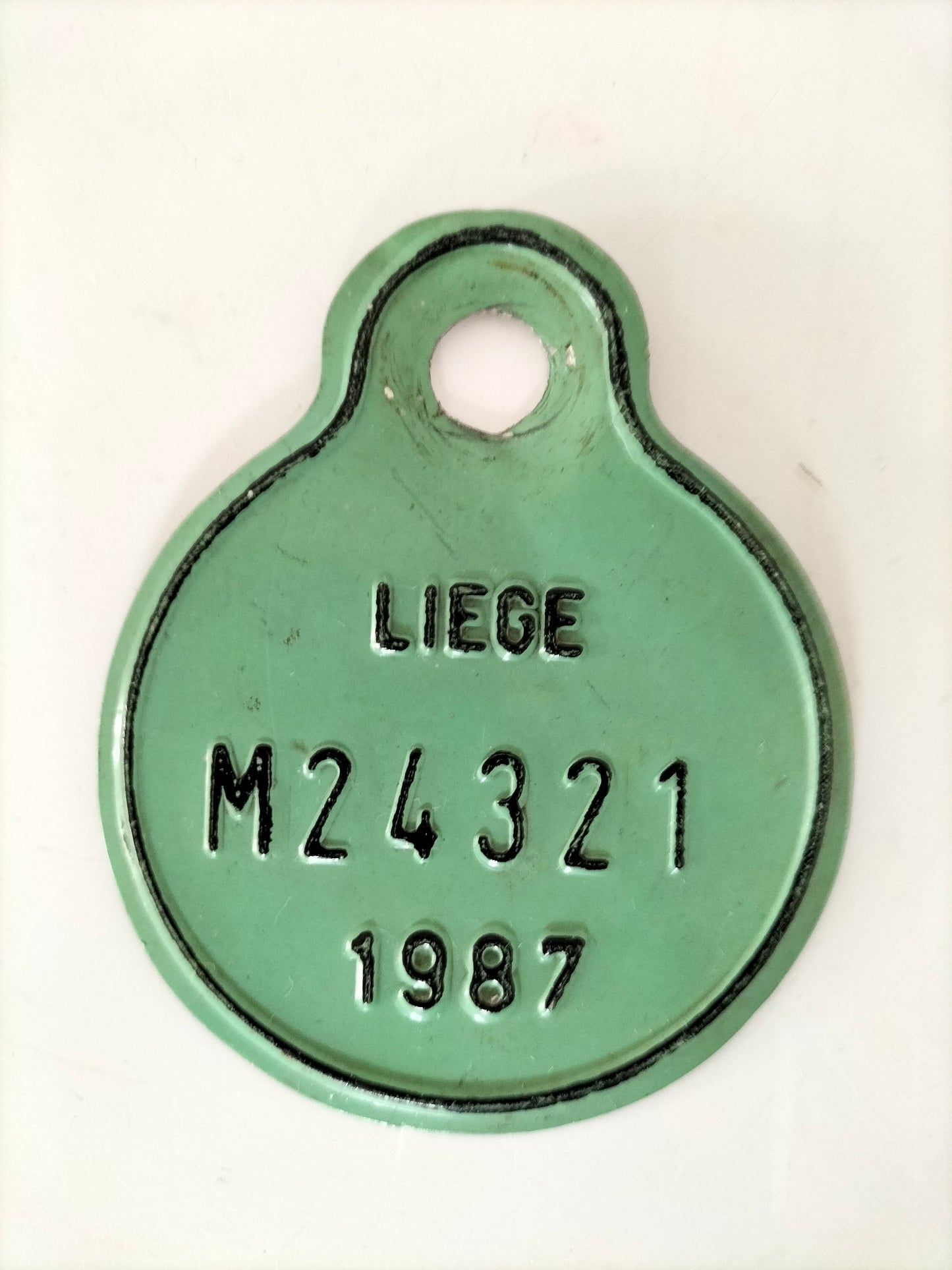 Ancienne plaque de vélo belge au choix