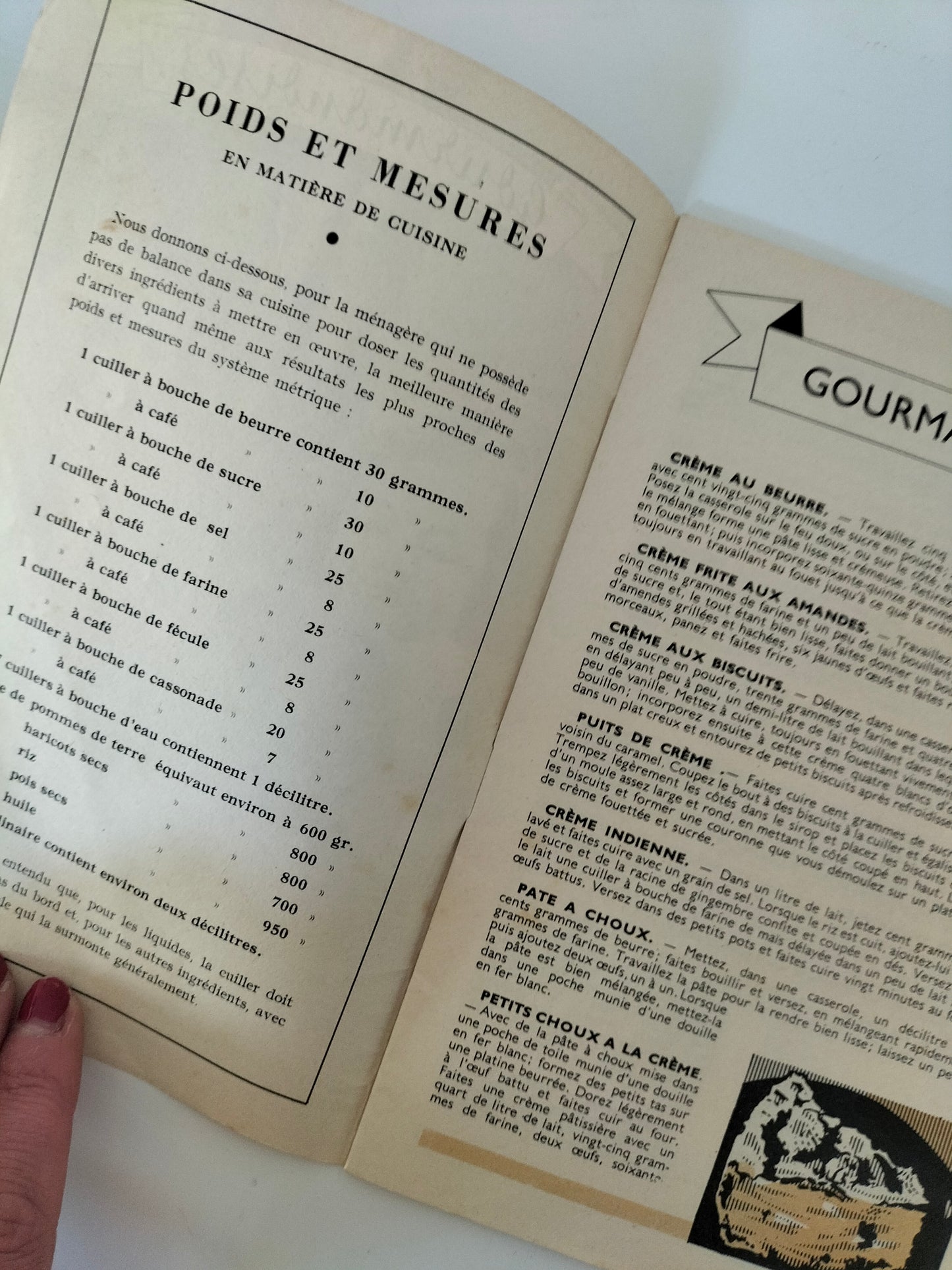 Ancien petit livre de recettes par Gaston Clément au choix