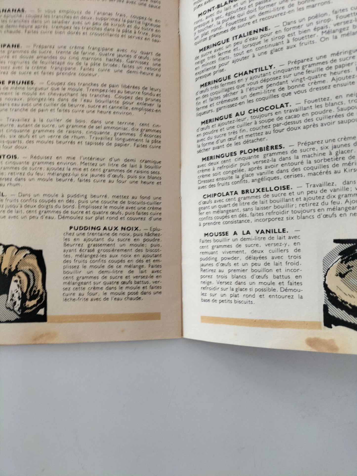 Ancien petit livre de recettes par Gaston Clément au choix