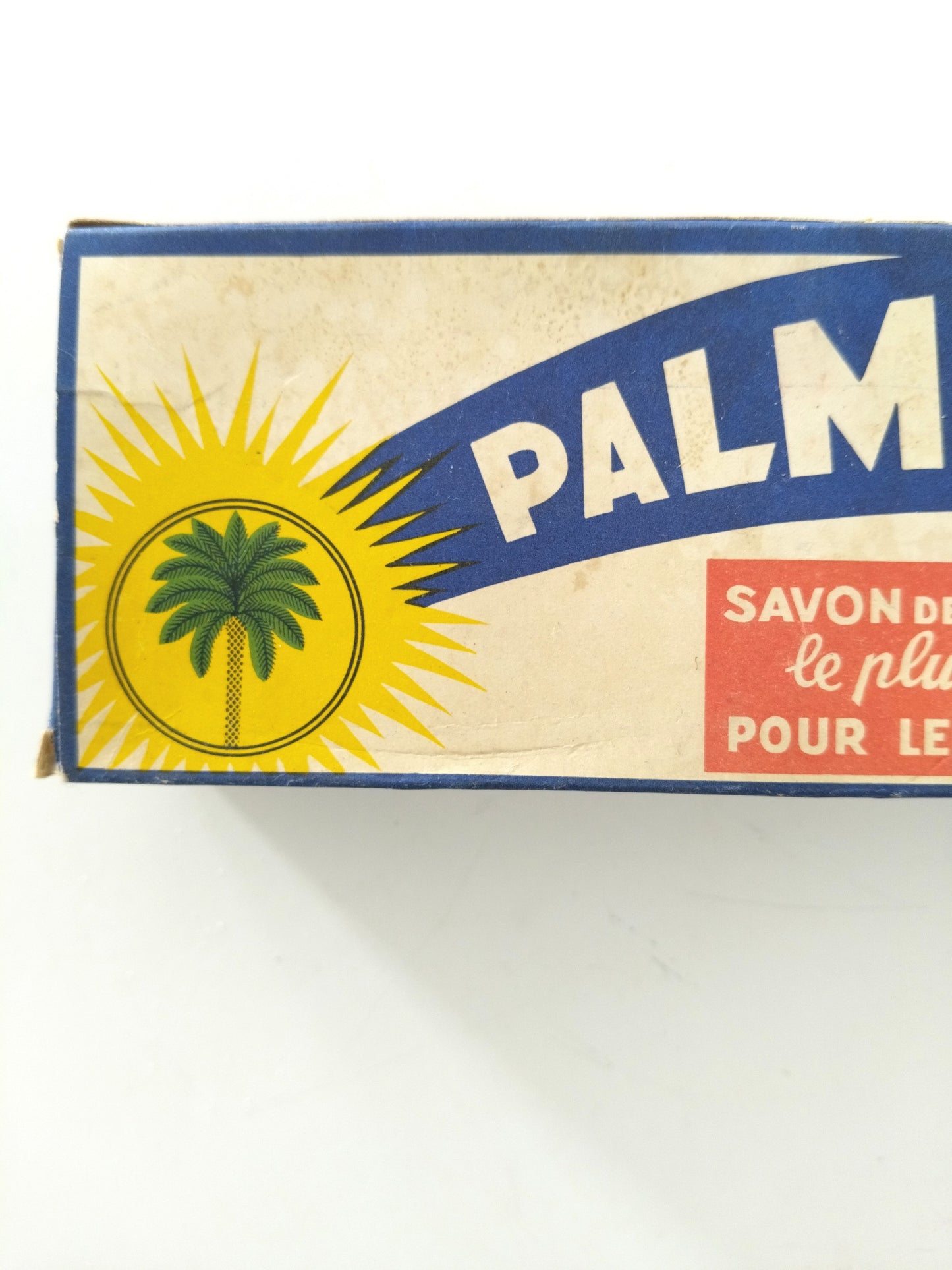 Ancienne boîte cartonnée de lessive Persil ou savon de ménage Palmex (français/ néerlandais)
