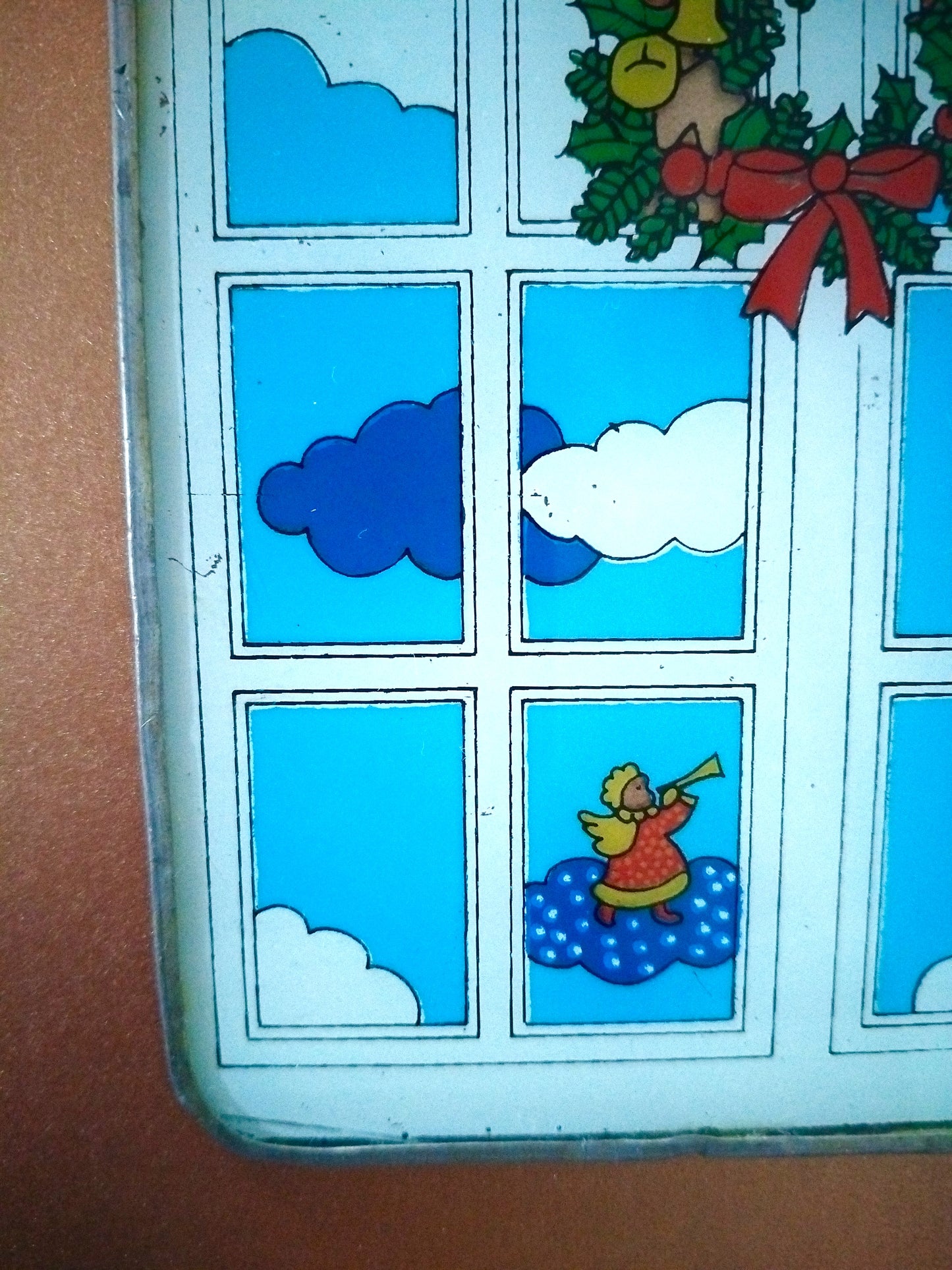 Vitrail mural de Noël