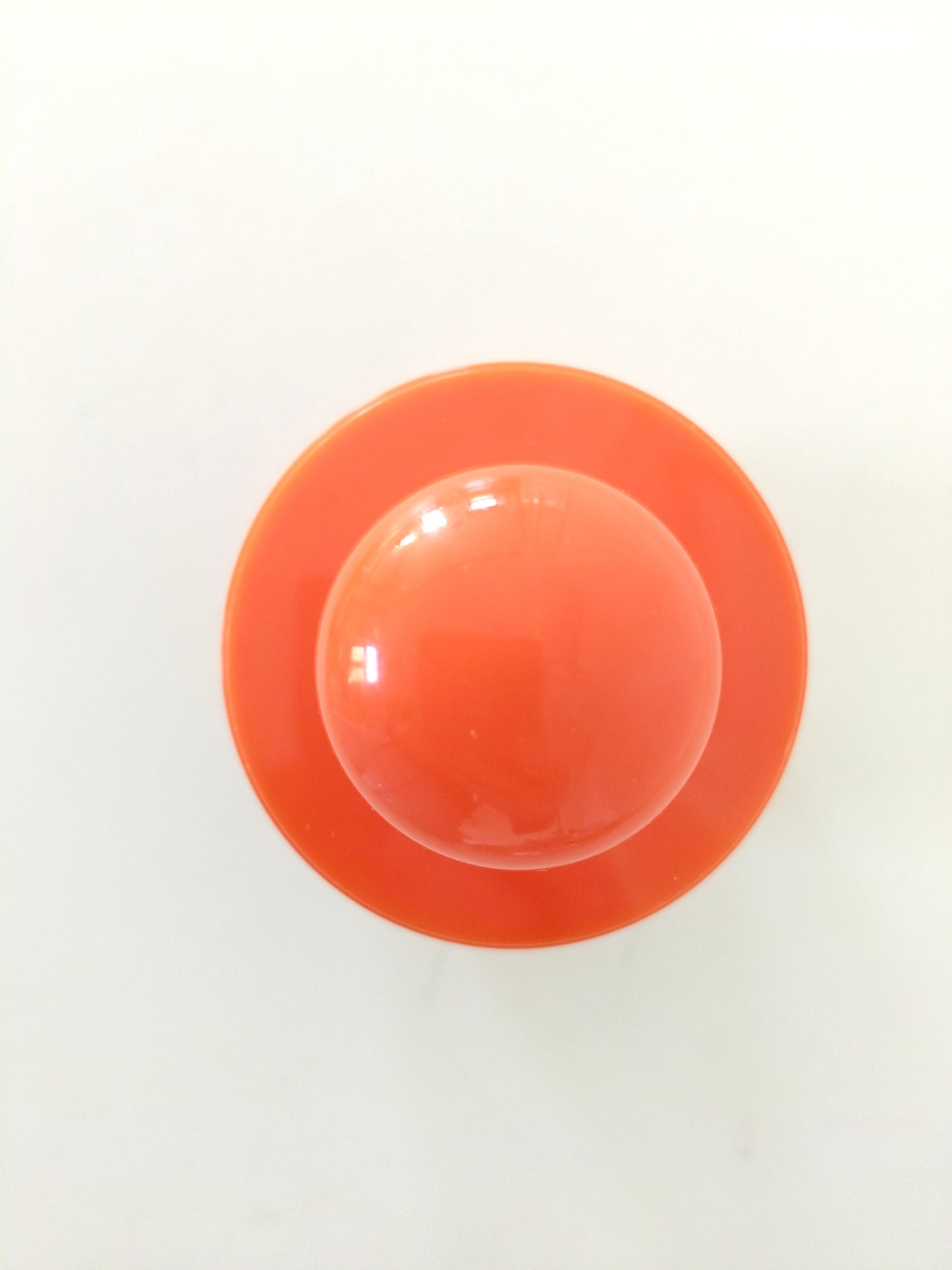 Petit pot à condiments en plastique orange Vitri West Germany