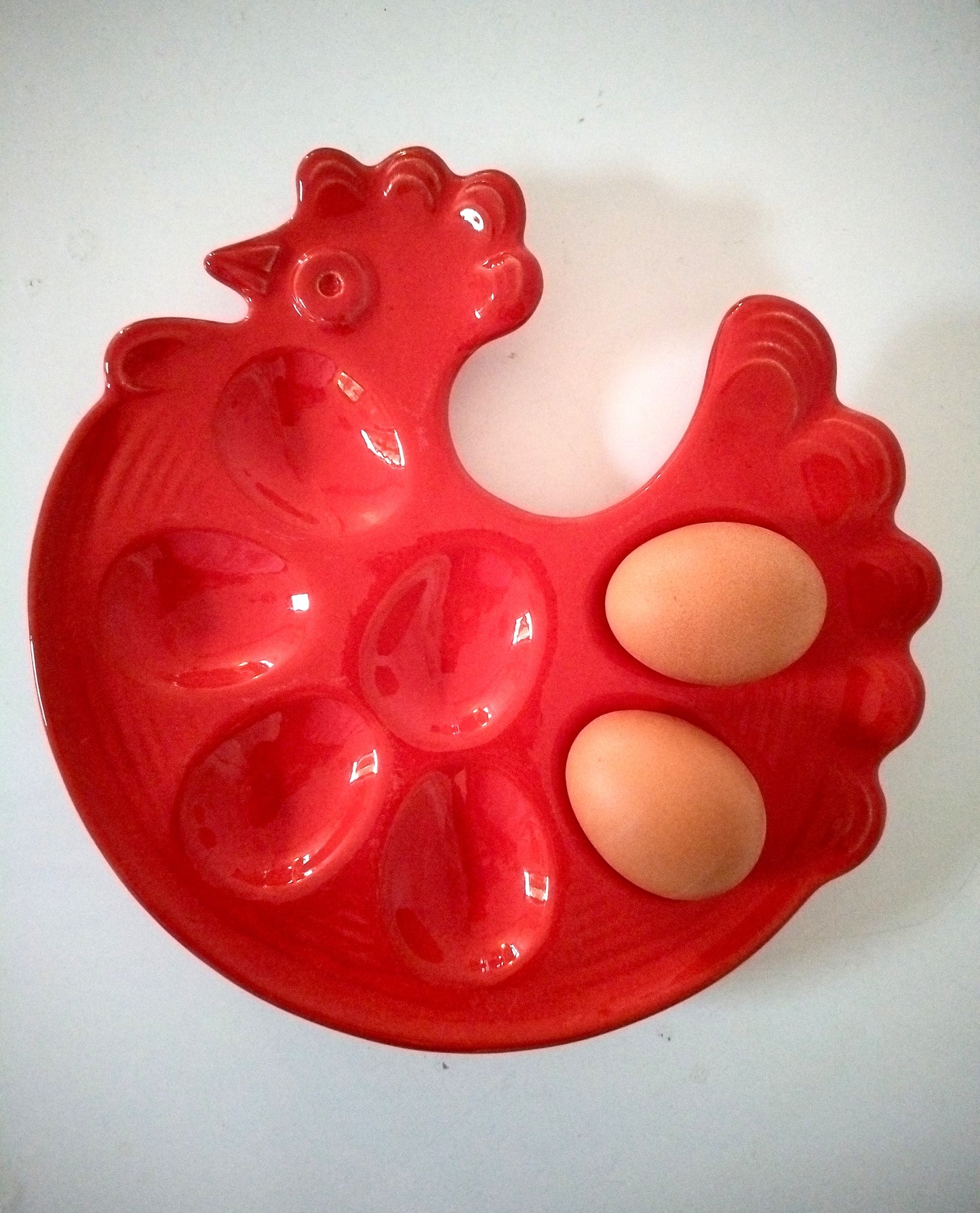 Plateau/ plat à œufs Waechtersbach poule