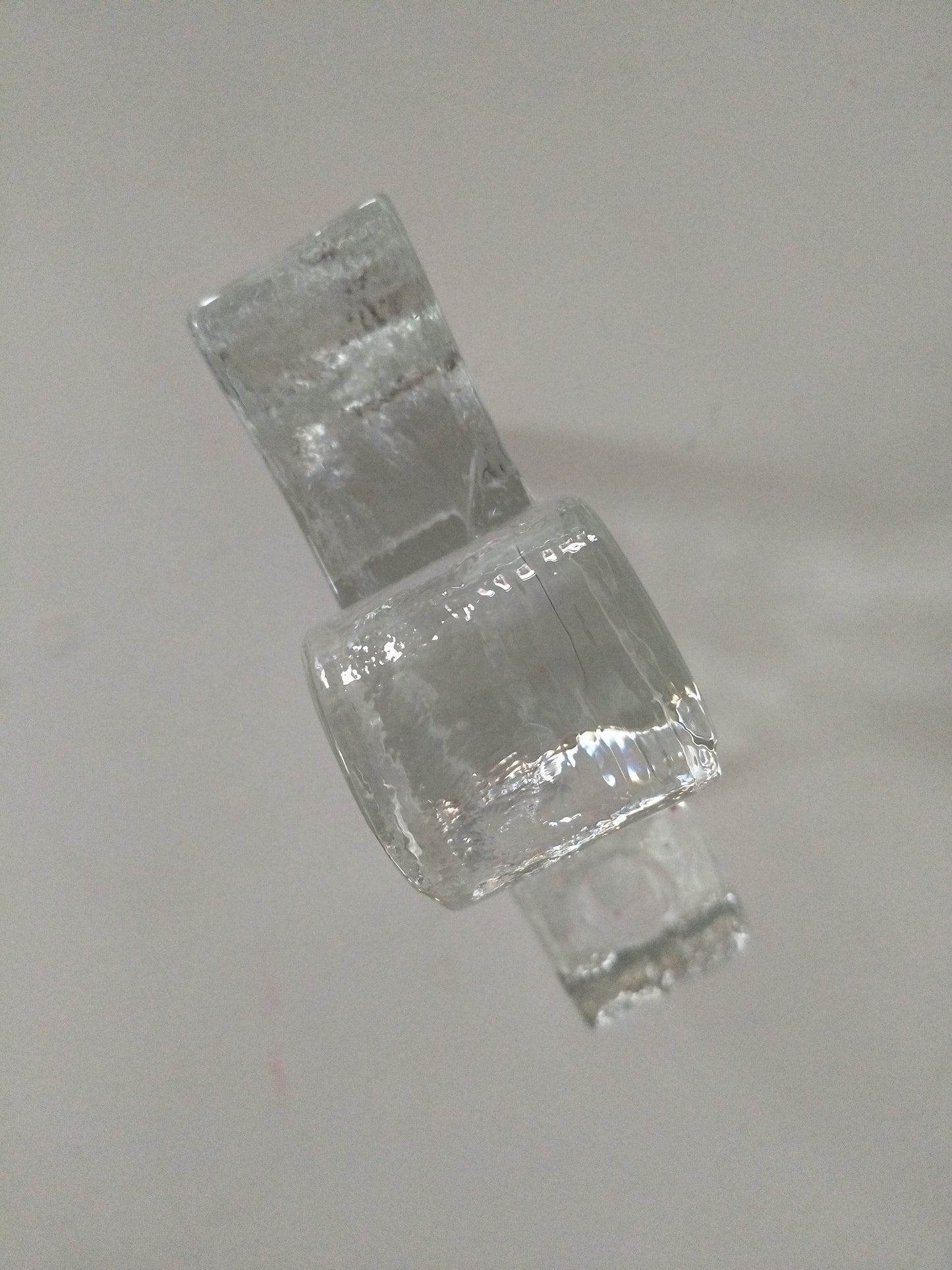 Bougeoir ange en verre Wiesenthal Hütte