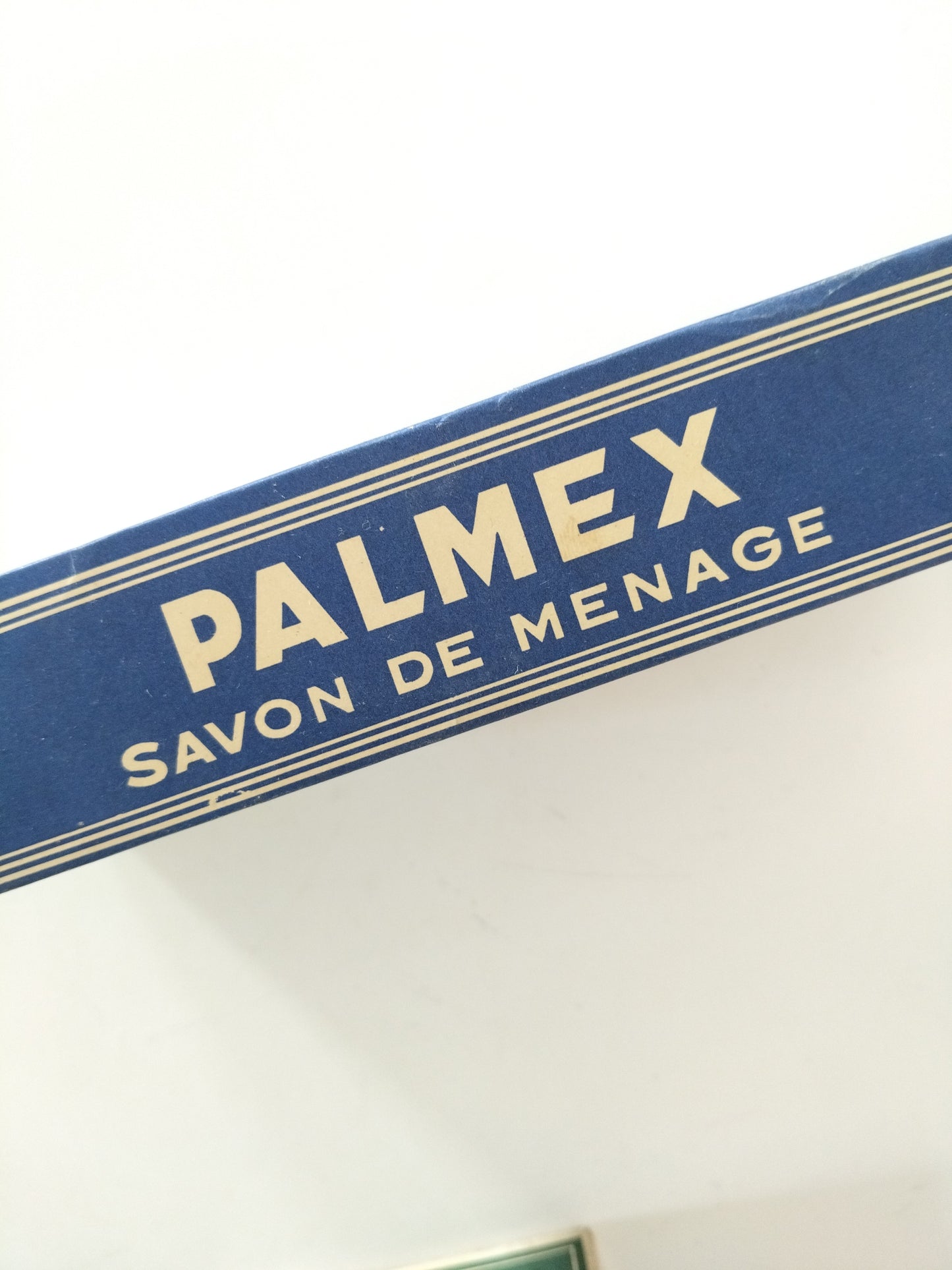Ancienne boîte cartonnée de lessive Persil ou savon de ménage Palmex (français/ néerlandais)