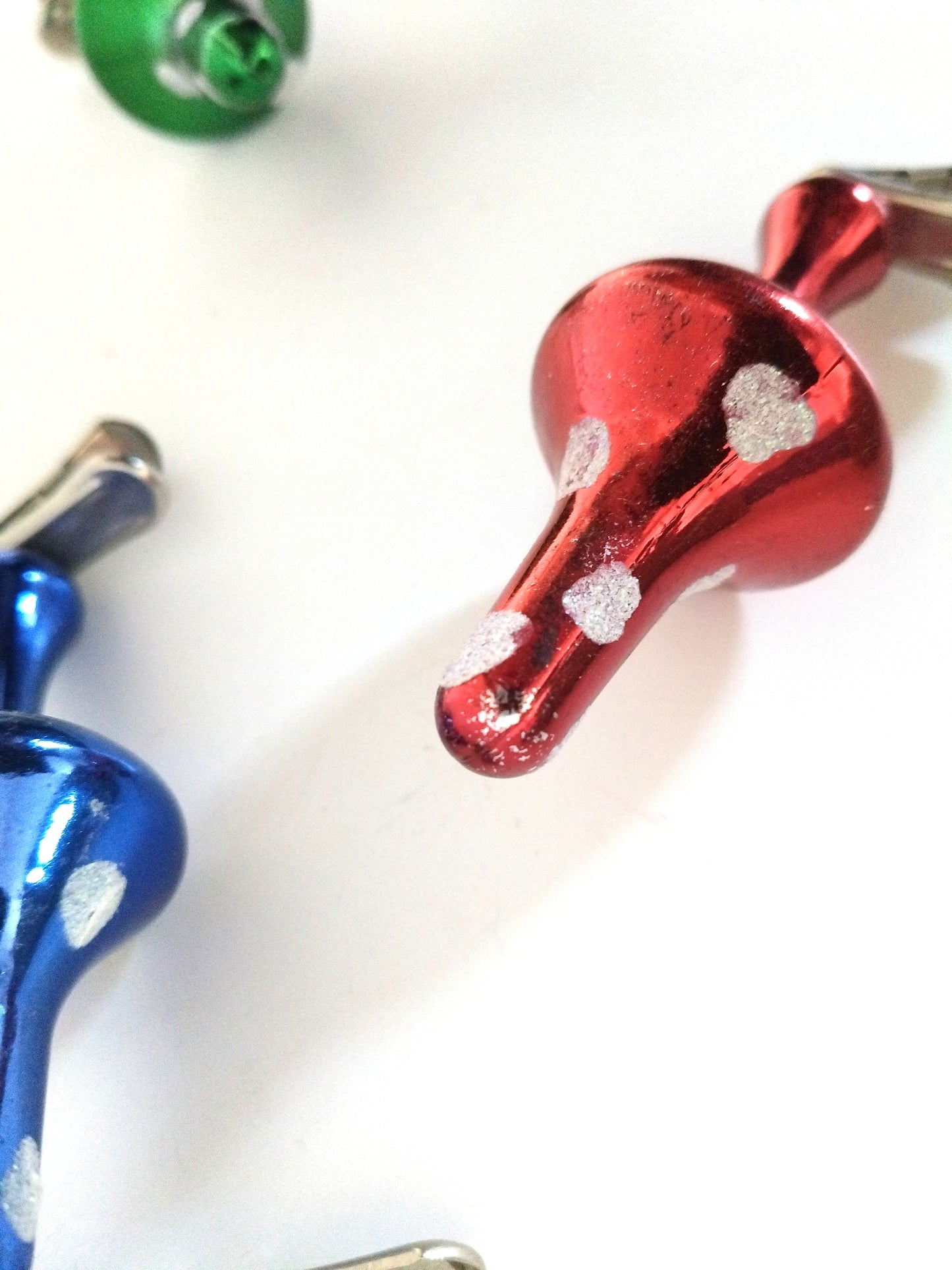 Ensemble de 5 champignons de Noël à pinces