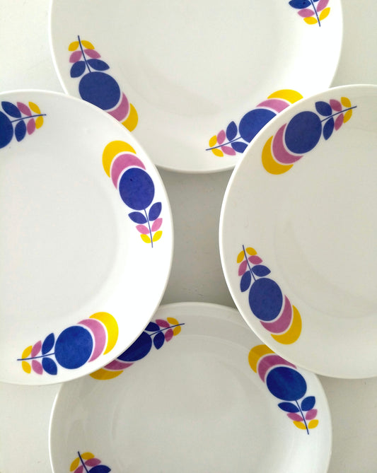 Ensemble de 4 petites assiettes à dessert Seltmann Weiden Bavaria