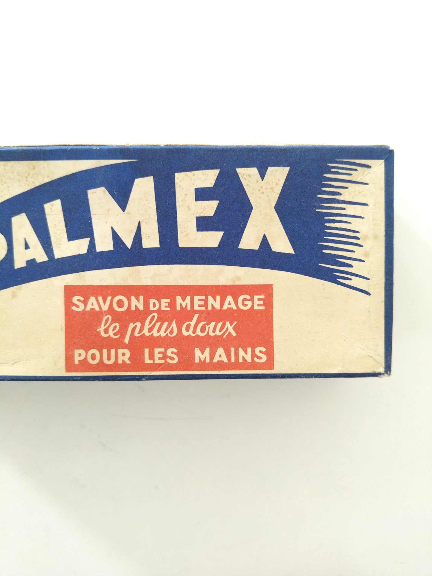 Ancienne boîte cartonnée de lessive Persil ou savon de ménage Palmex (français/ néerlandais)