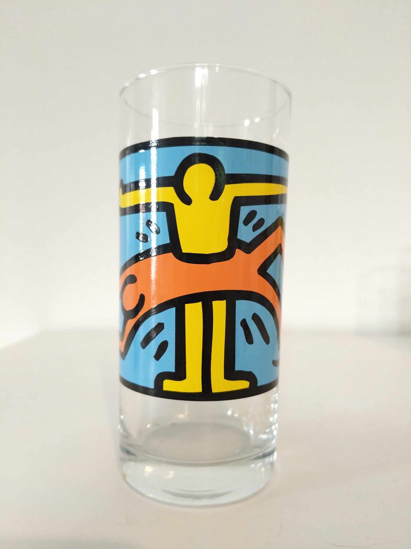 Verre Keith Haring publicitaire Quick ou Lu au choix