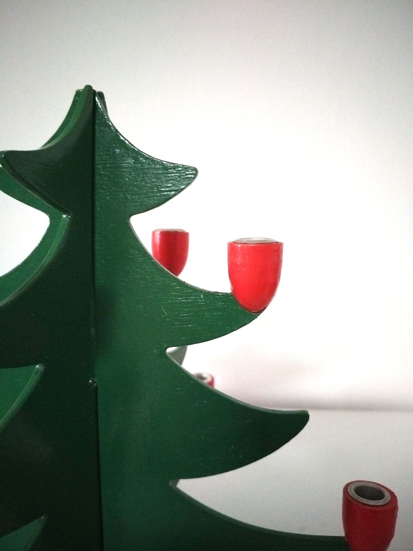 Bougeoir de Noël sapin en bois handmade Sri Lanka