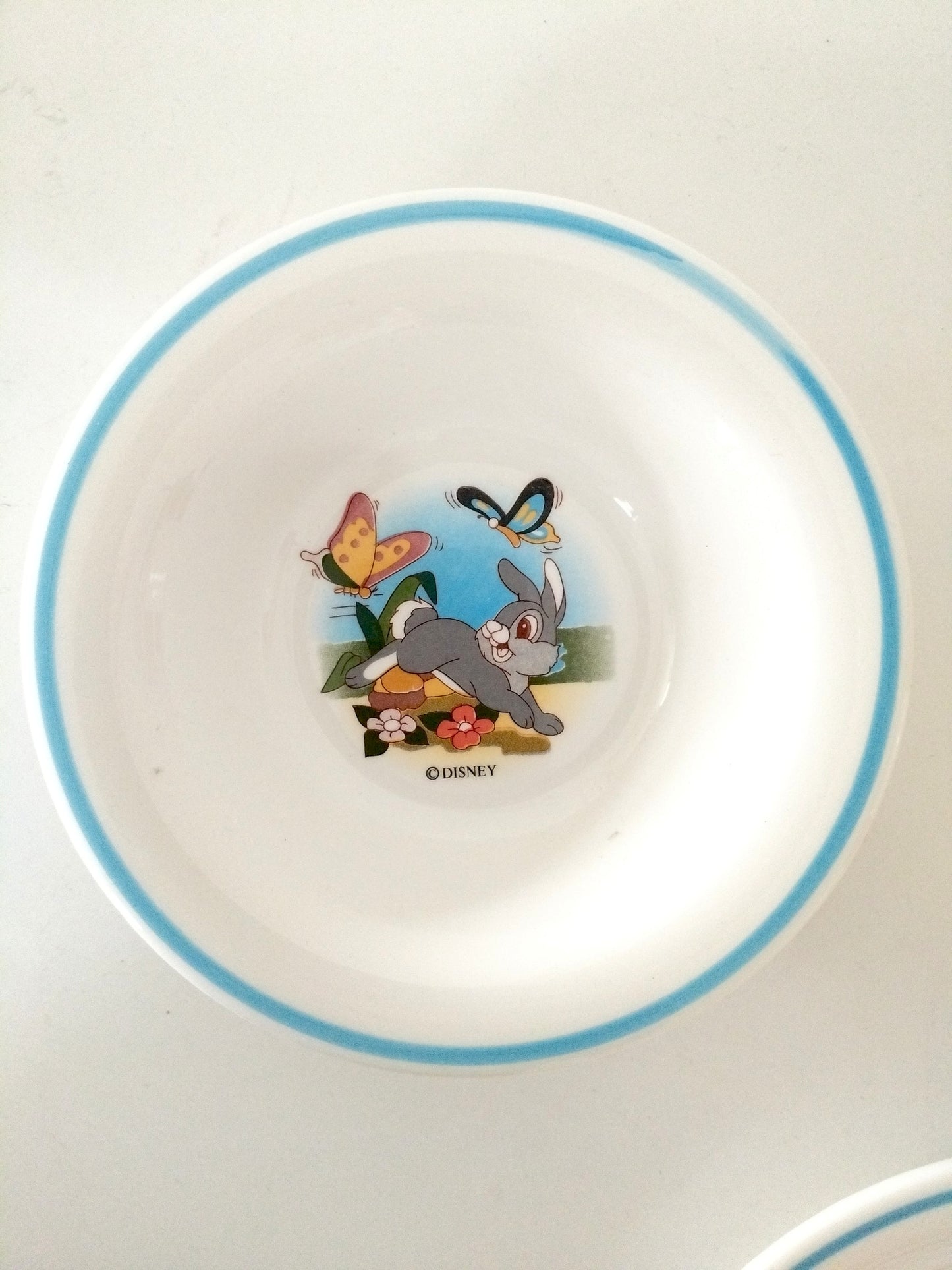Set 3 pièces petit déjeuner enfant porcelaine Bambi Ceramica Quadrifoglio Italie