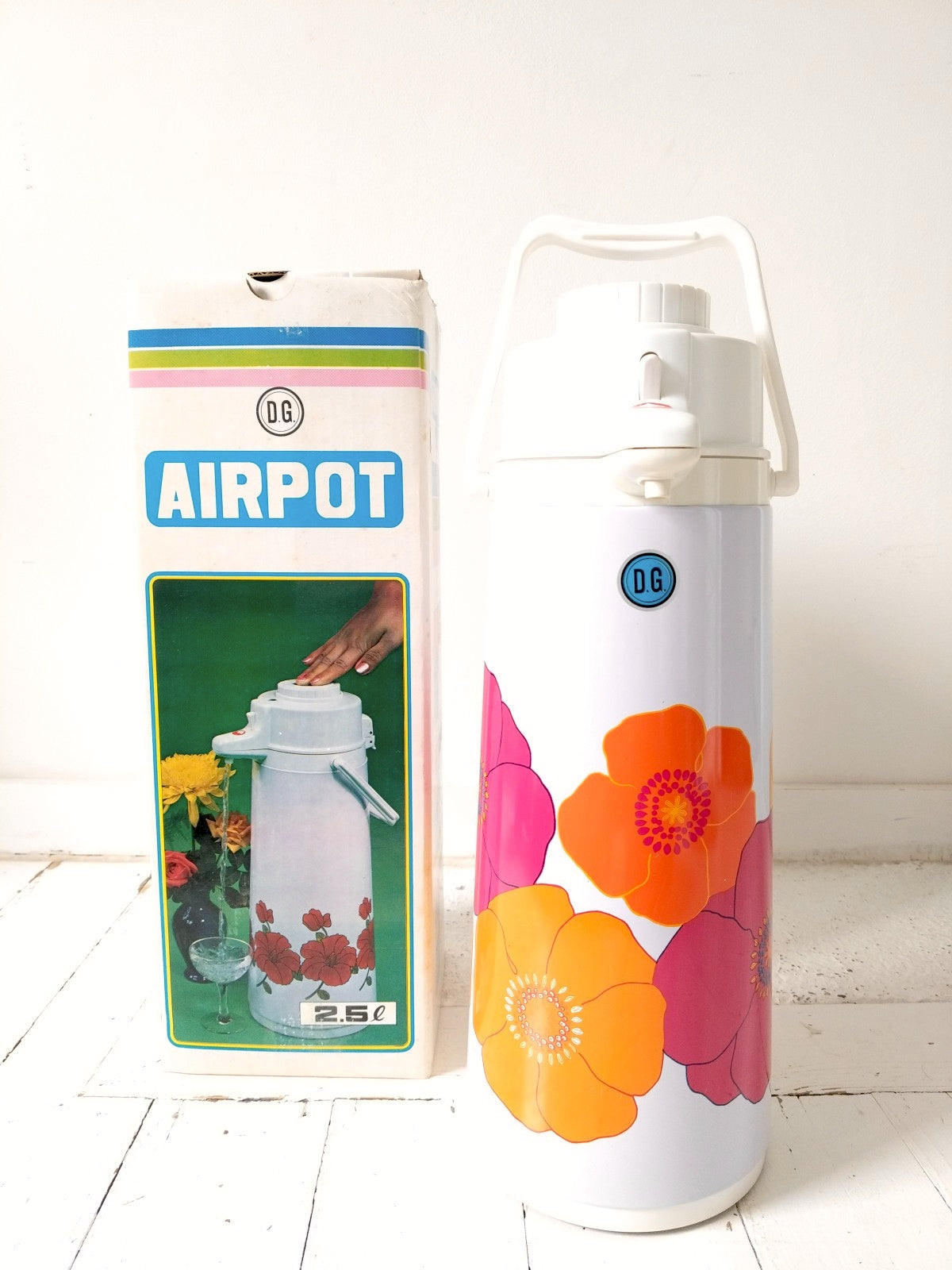 Thermos/ distributeur de boisson flower power D.G AIRPOT 2,5l