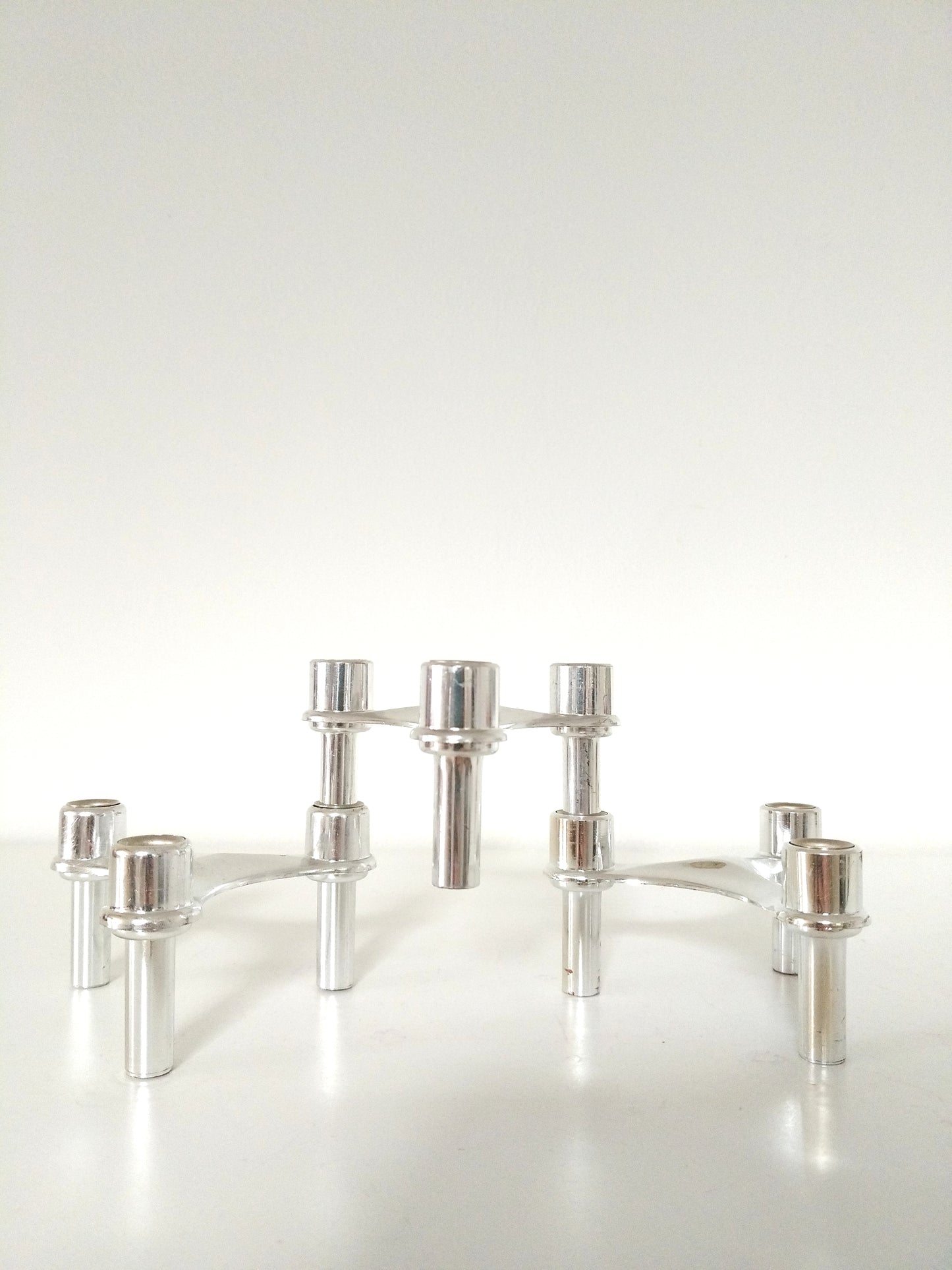 Ensemble de 3 bougeoirs en plastique Seca