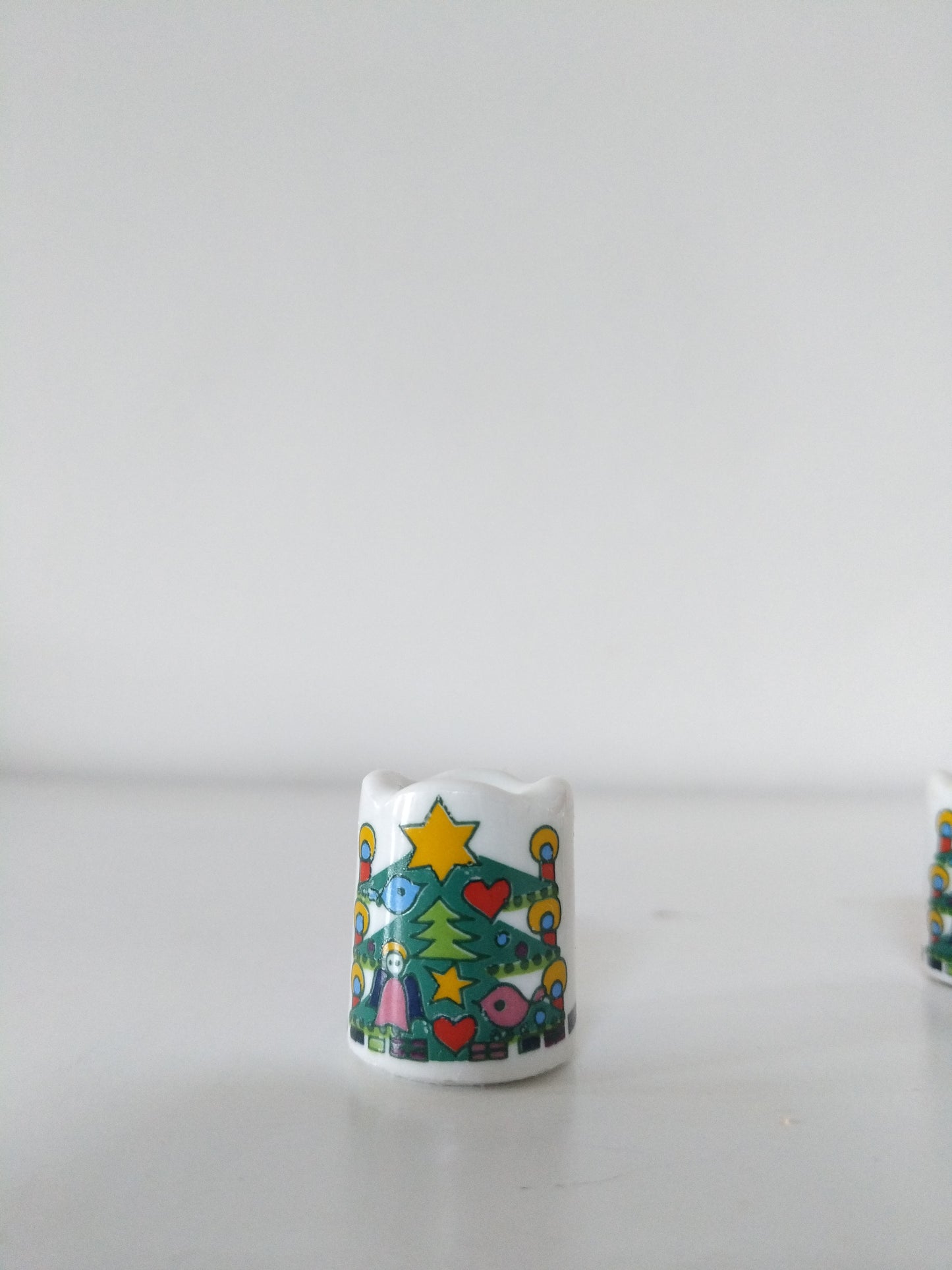 Duo de mini-bougeoirs de Noël Germany + bougies