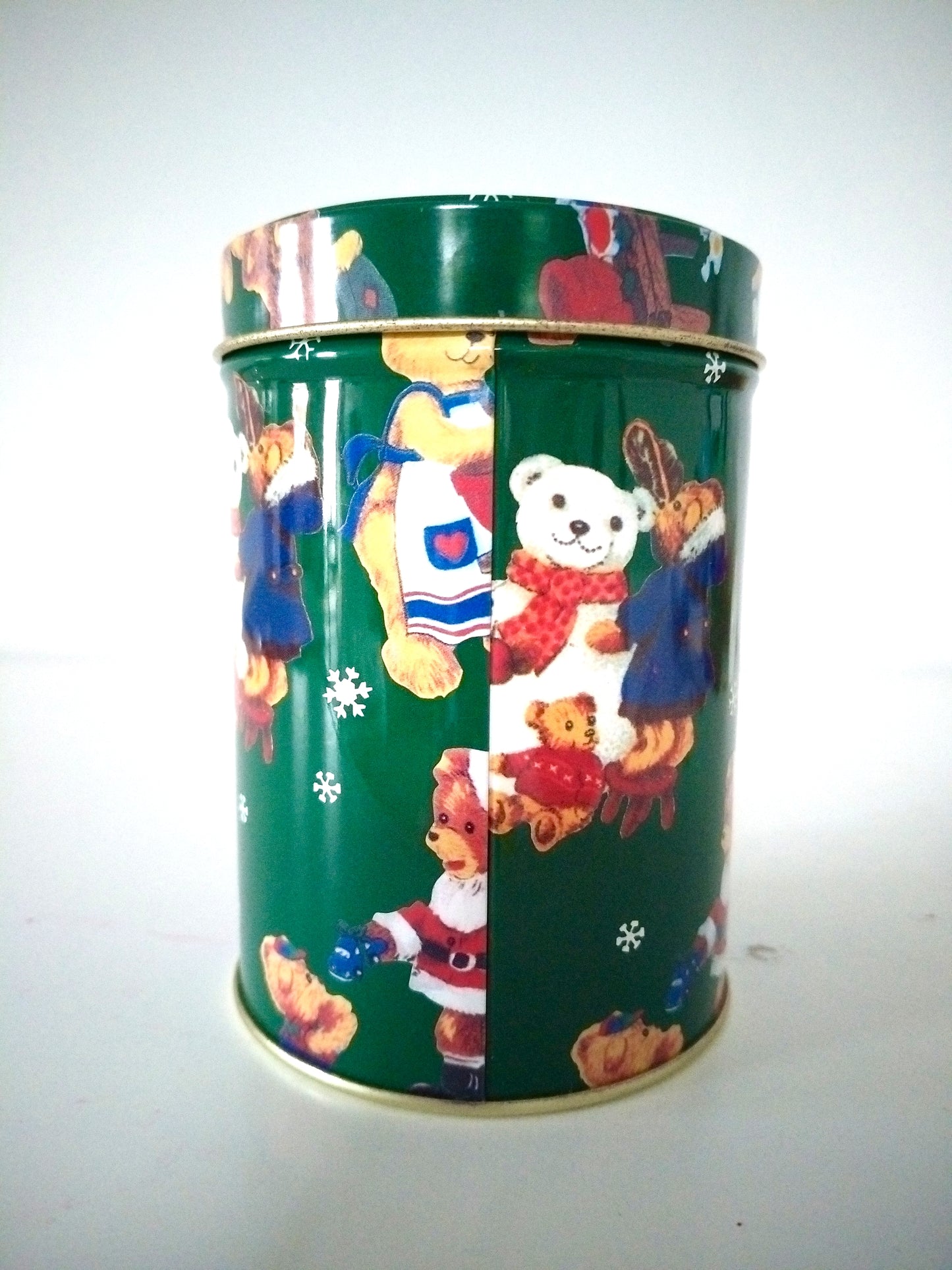 Boîte de Noël métallique publicitaire Yves-Rocher