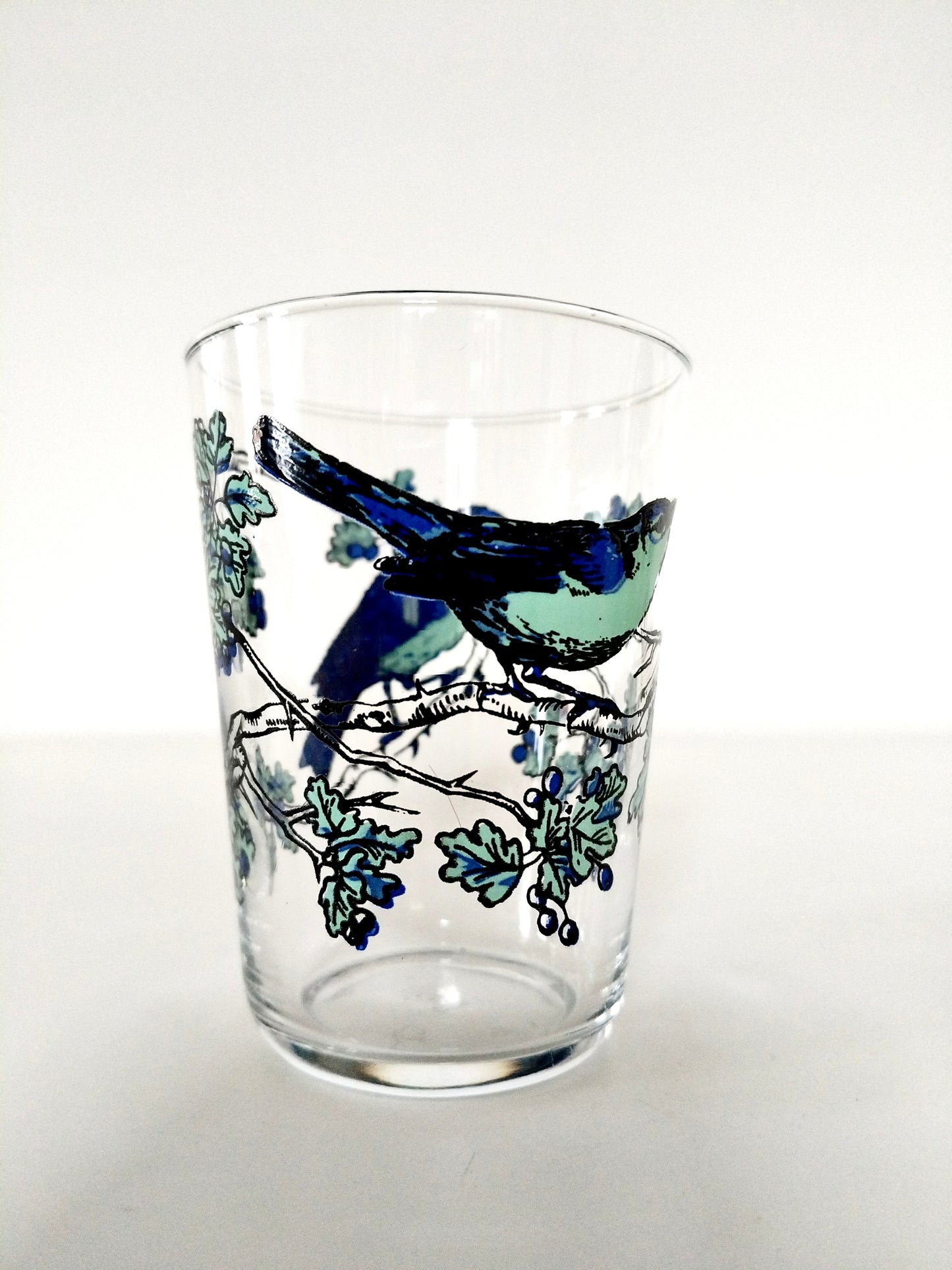 Petits verres à eau décor oiseaux - cetaitmieuxavant