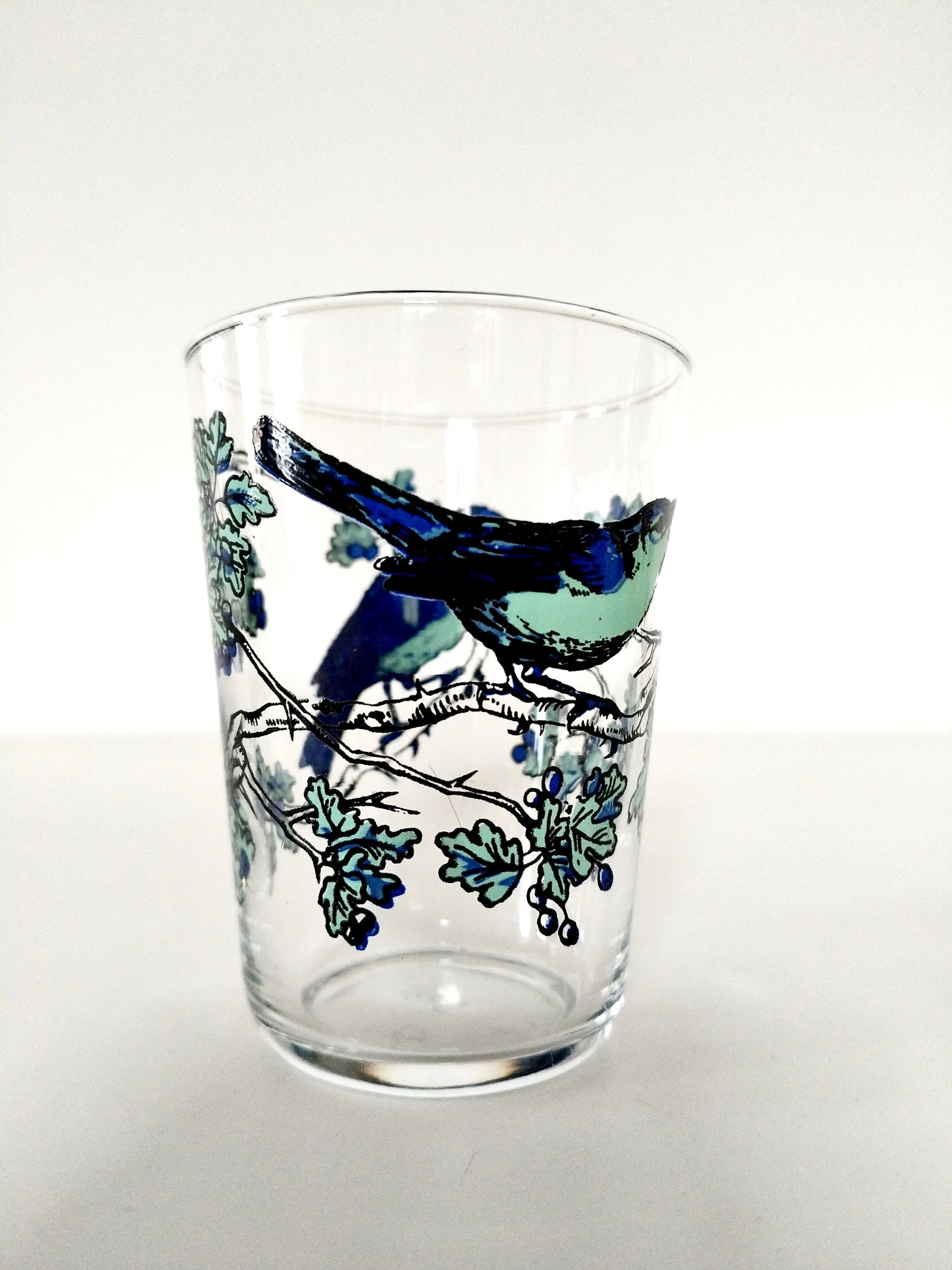 Petits verres à eau décor oiseaux - cetaitmieuxavant