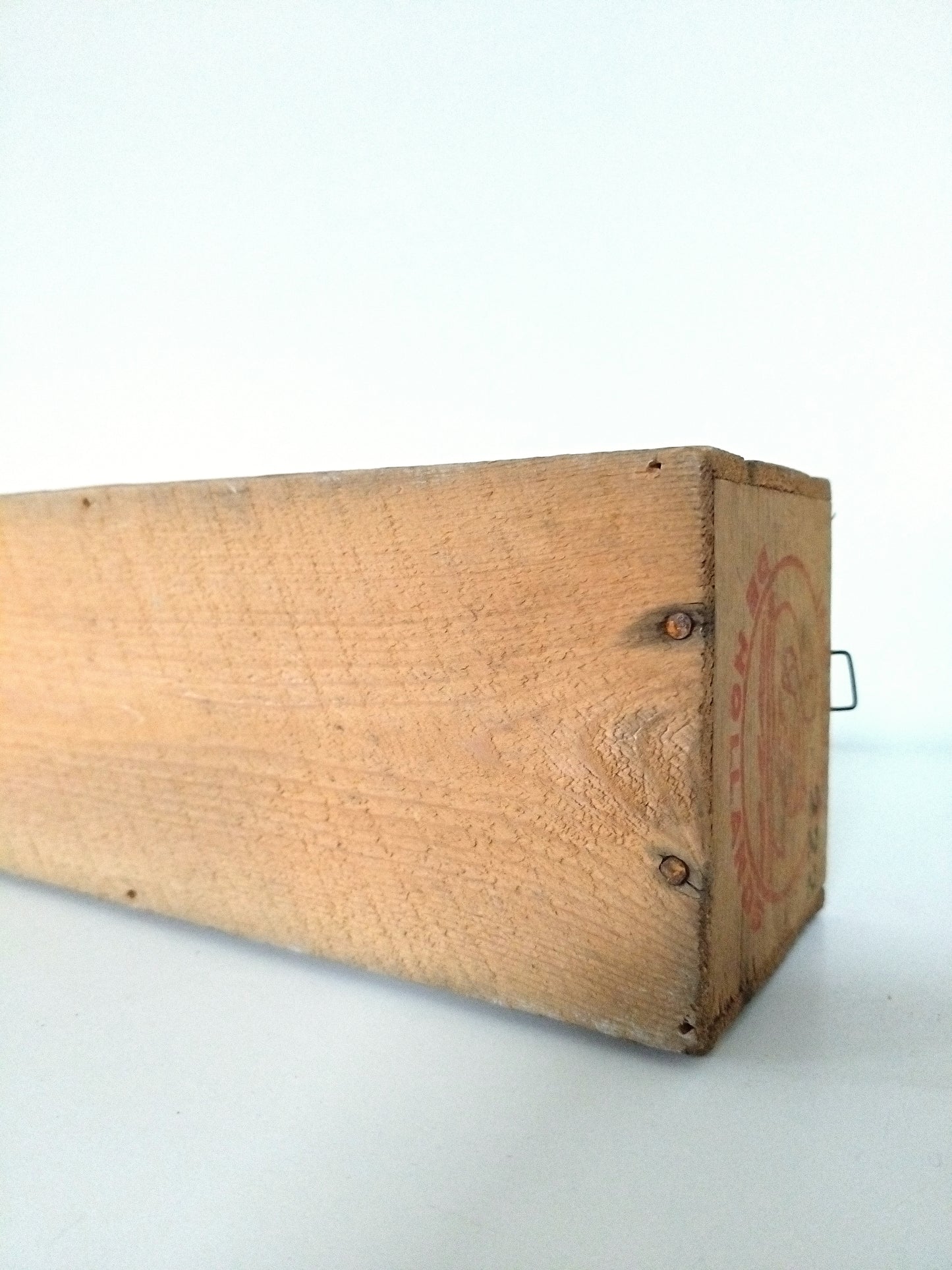 Ancienne boîte publicitaire en bois fromage Gouda Holland - cetaitmieuxavant