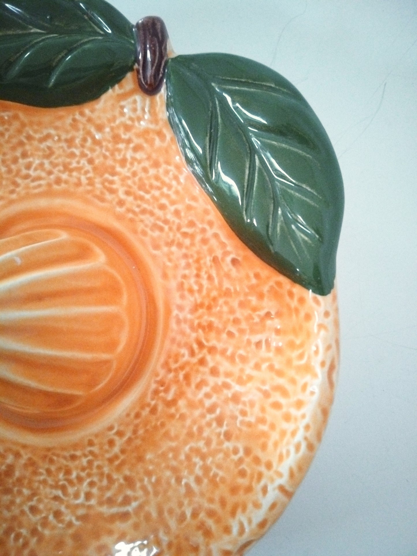 Presse-agrumes orange en céramique made in Portugal