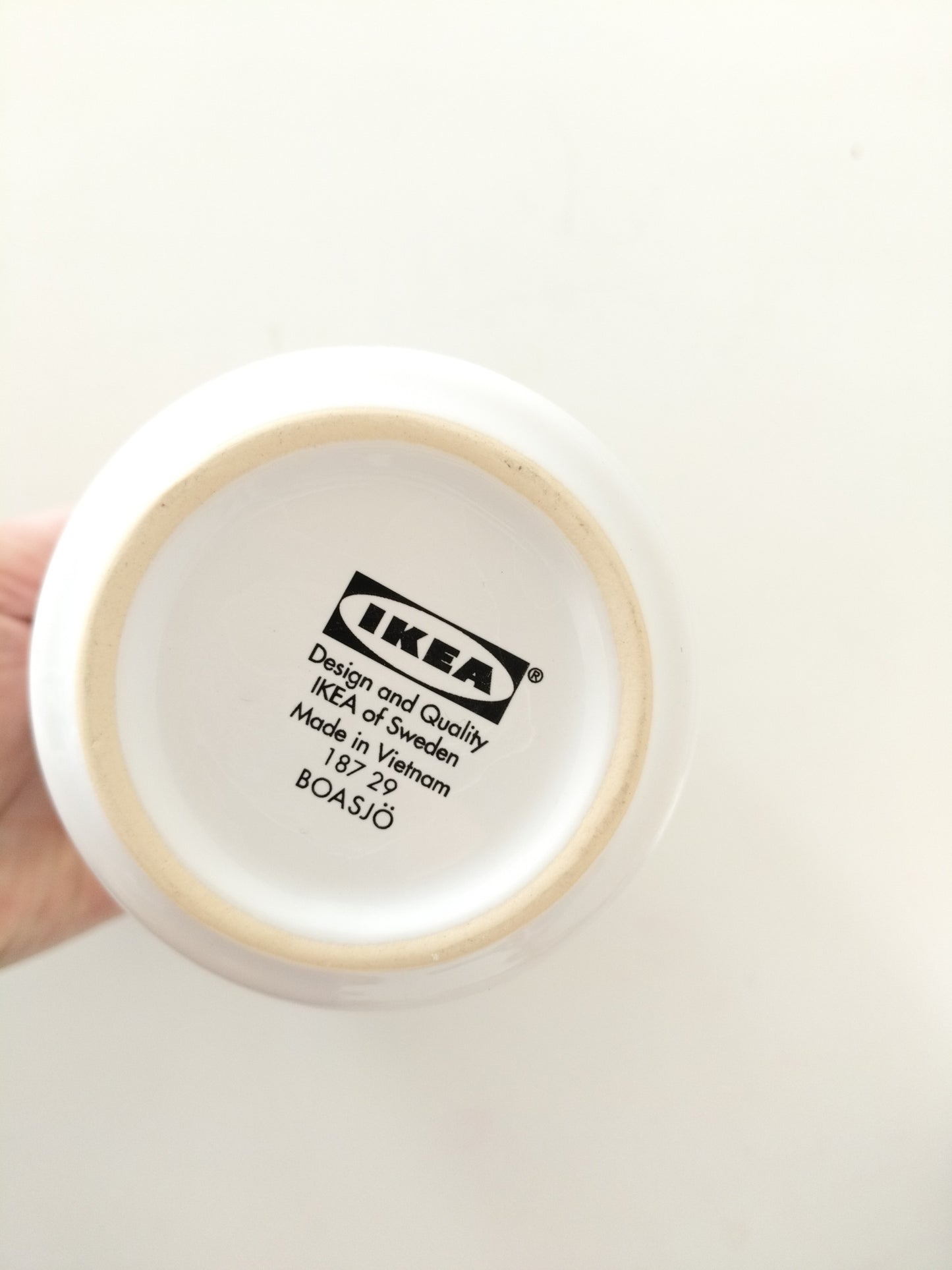 Ensemble de salle de bain/ boîte et verre en porcelaine Ikea Boasjo 2017 - cetaitmieuxavant