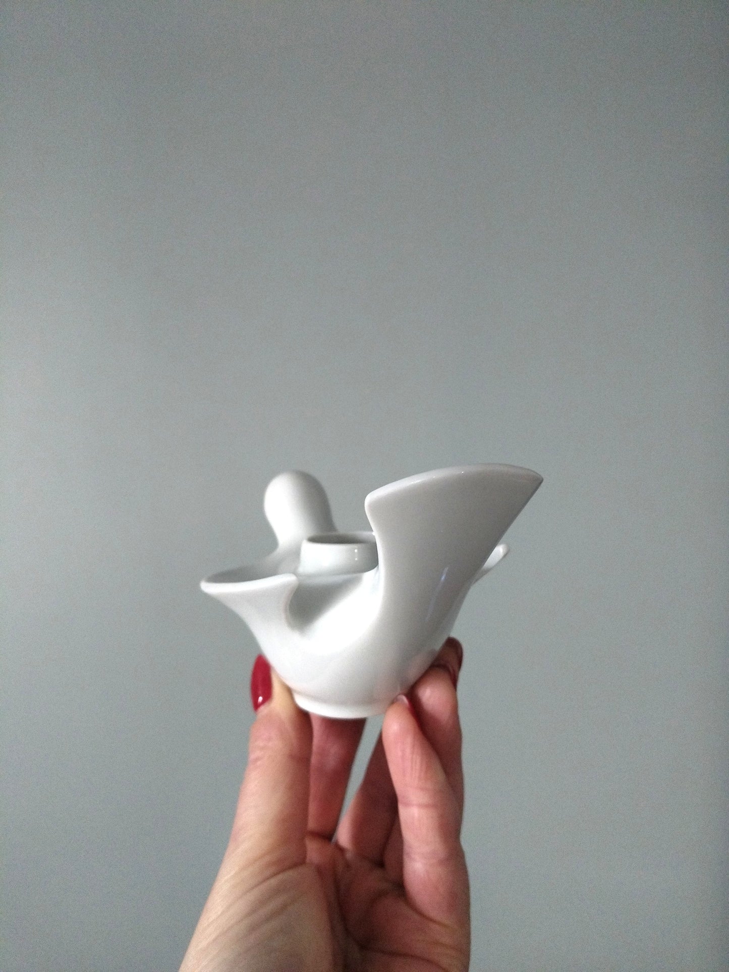 Bougeoir colombe en porcelaine Bareuther Bavaria