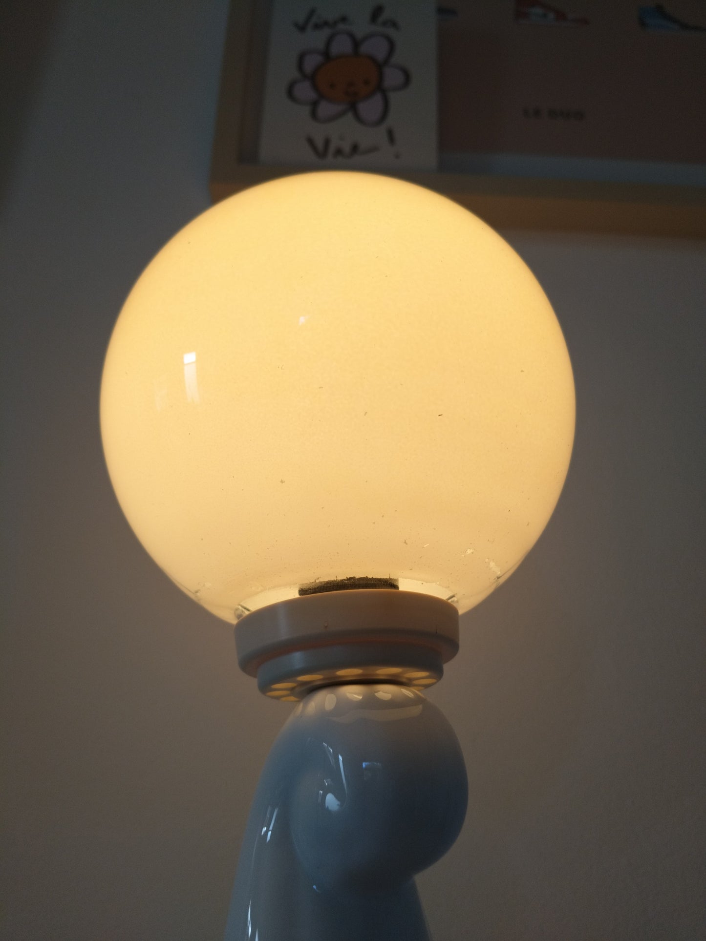 Grande lampe éléphant vintage  en céramique