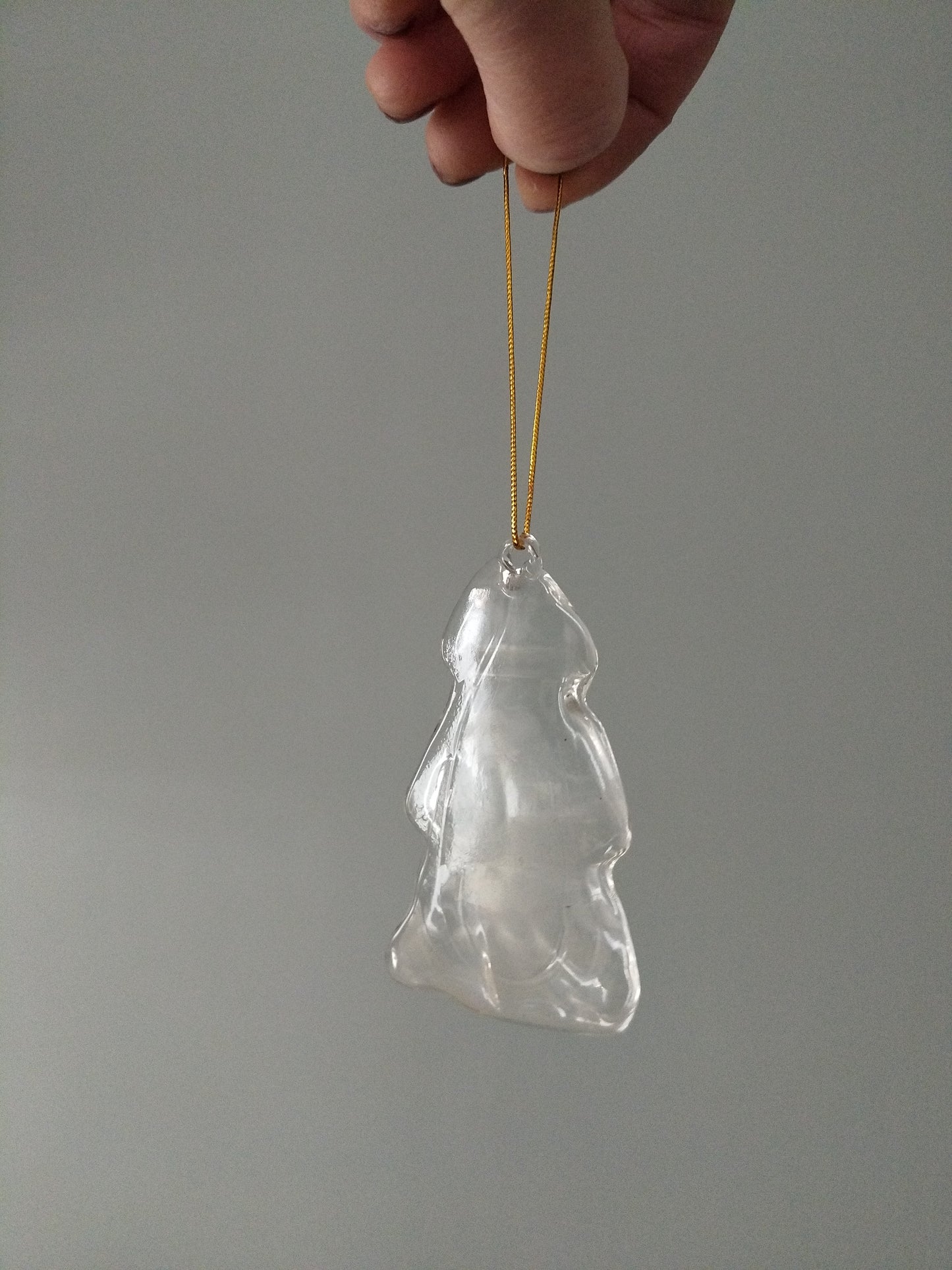 Ensemble cœur, sapin et étoile en verre Ikea Väntan 1999