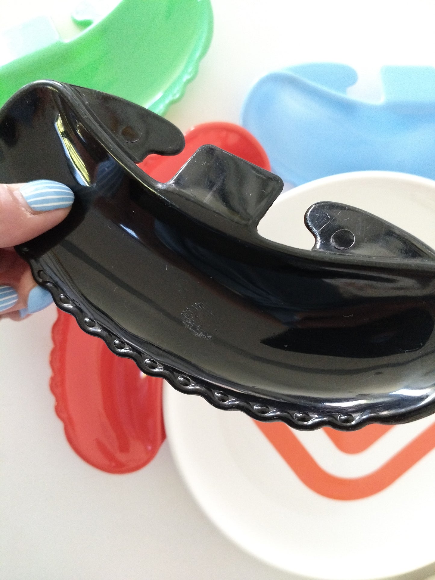 4 coupelles clips sauce pour assiettes en plastique