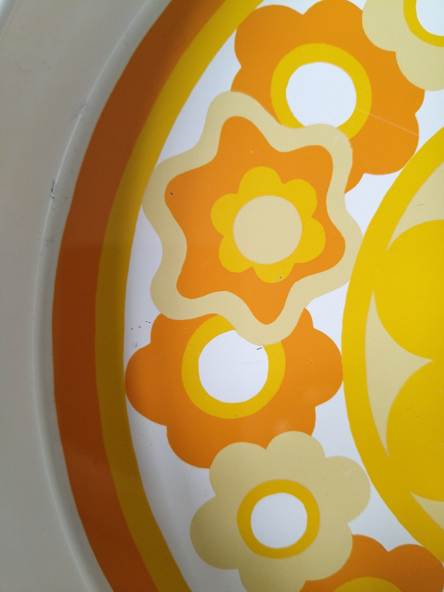 Plateau métallique rond Lollipop J.R.M design by Ian Logan England