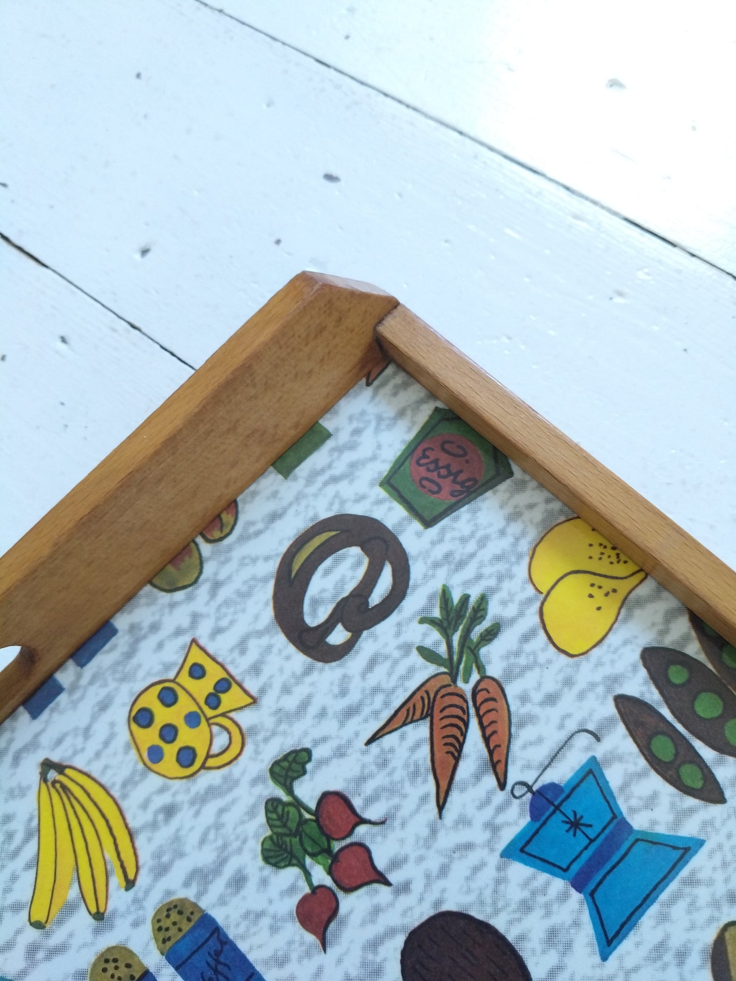 Plateau bois et plastique mélaminé 60's - cetaitmieuxavant