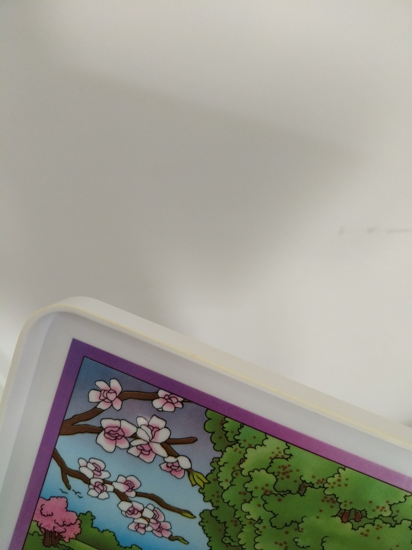 Plateau "les quatre saisons" en plastique par Tupperware 80's