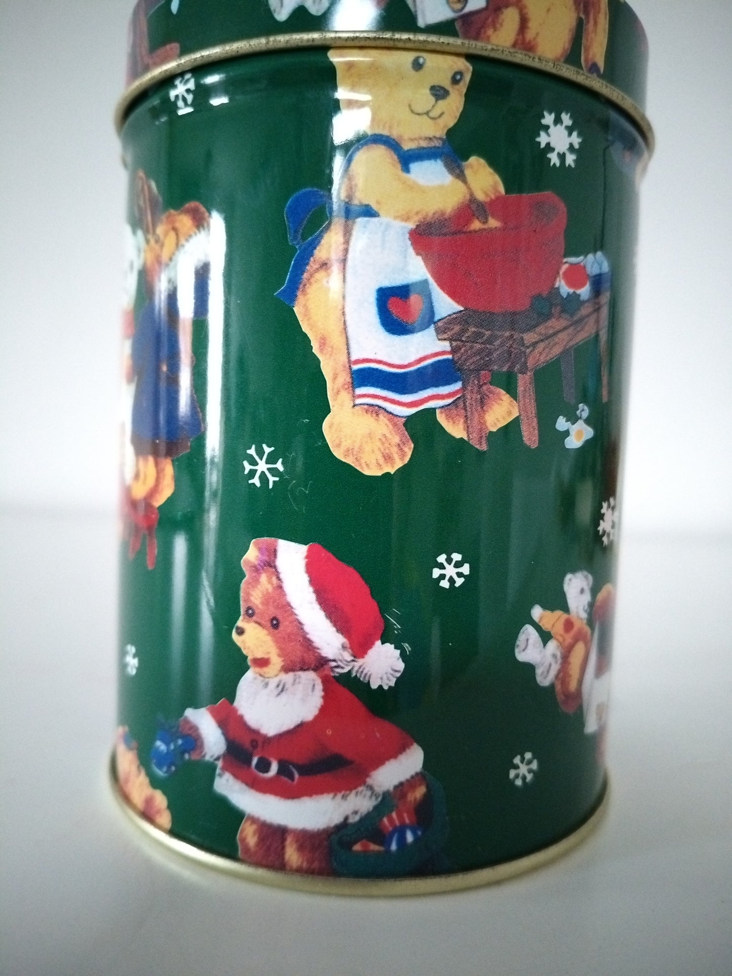 Boîte de Noël métallique publicitaire Yves-Rocher