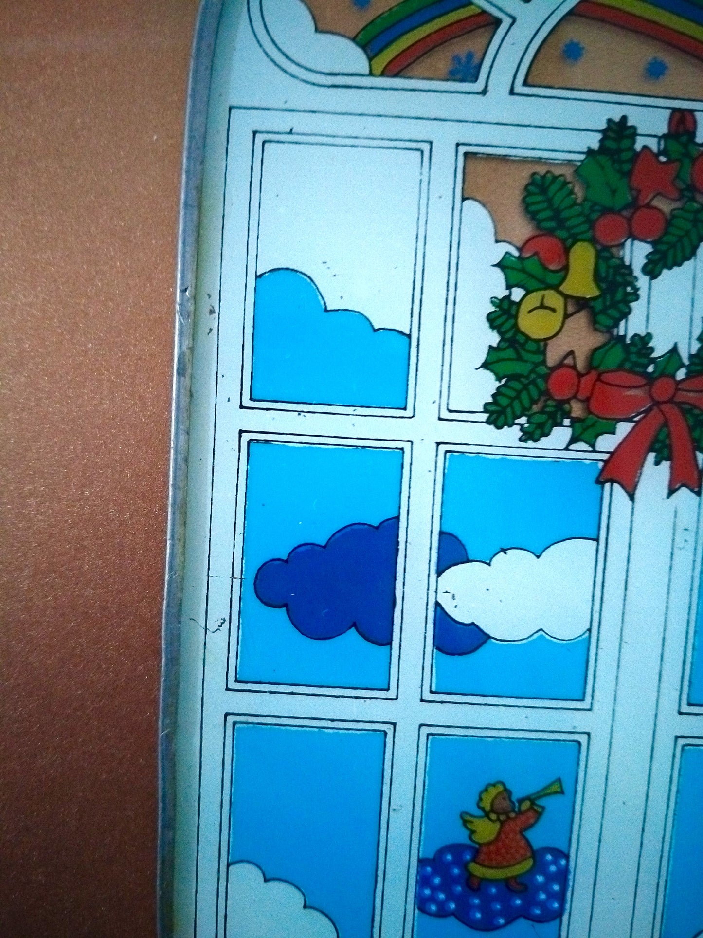 Vitrail mural de Noël