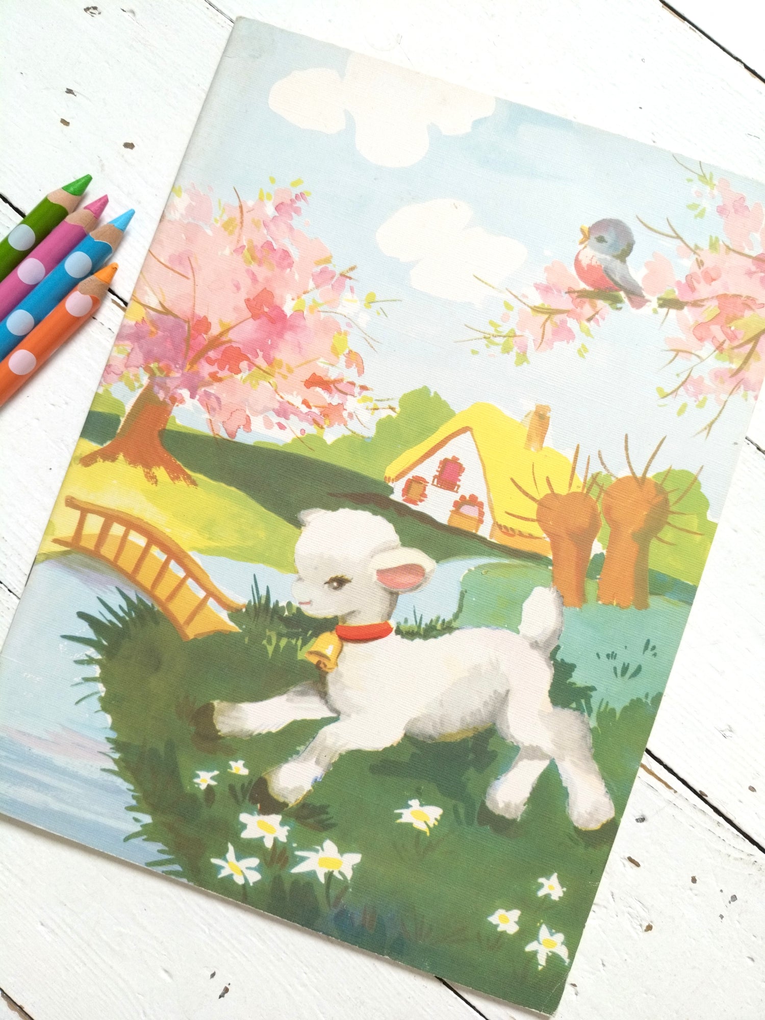 Ancien livre de dessin et coloriage vierge éditions du Pélican Blanc - cetaitmieuxavant