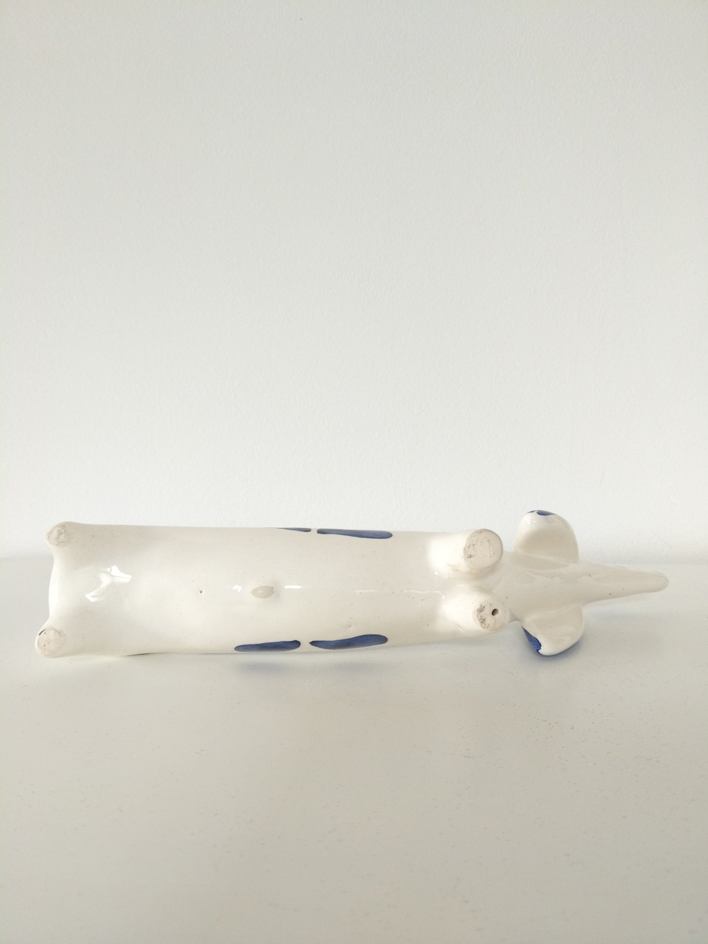 Cendrier/ vide-poches/ porte-bijoux chien saucisse teckel en céramique - cetaitmieuxavant