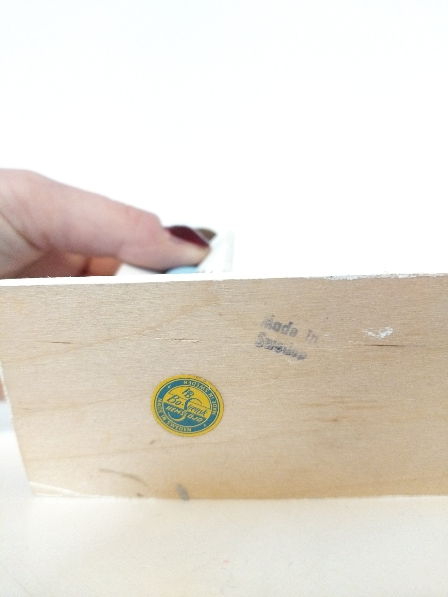 Bougeoir ange en bois Bo-Svensk Hemslöjd Suède Sweden à l'unité