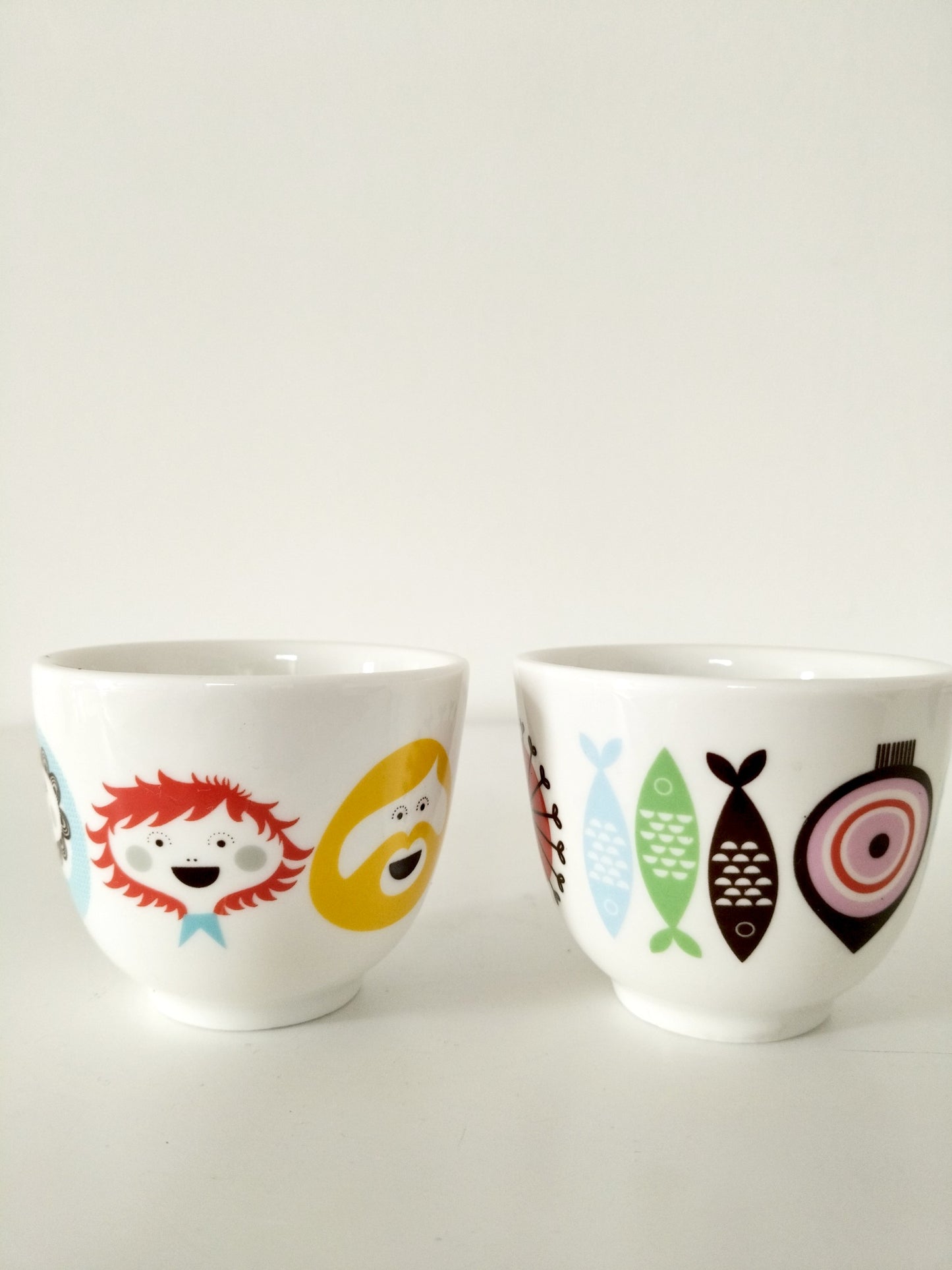Ensemble de 2 mini cache-pots/ tasses à espresso par Sandra Isaksson pour Isak Suède 2010