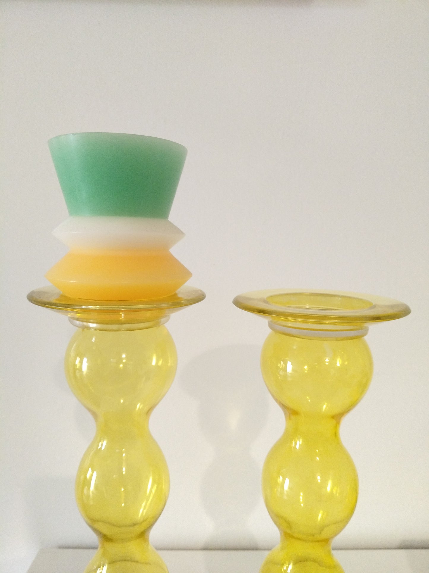 Très gros bougeoir en verre Herräng par Anne Nilsson pour Ikea 2012 à l'unité