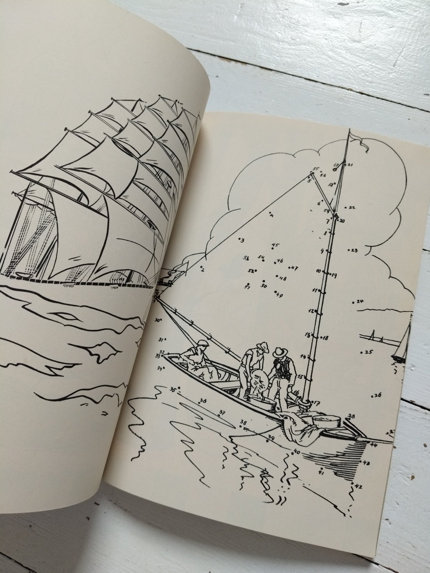 Ancien livre de jeux et coloriage vierge - cetaitmieuxavant