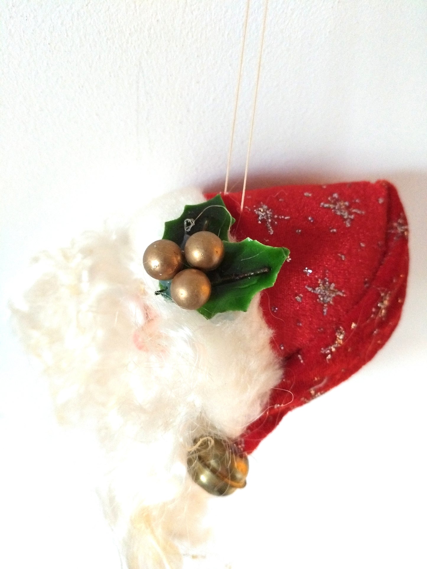 Tête de père Noël à suspendre